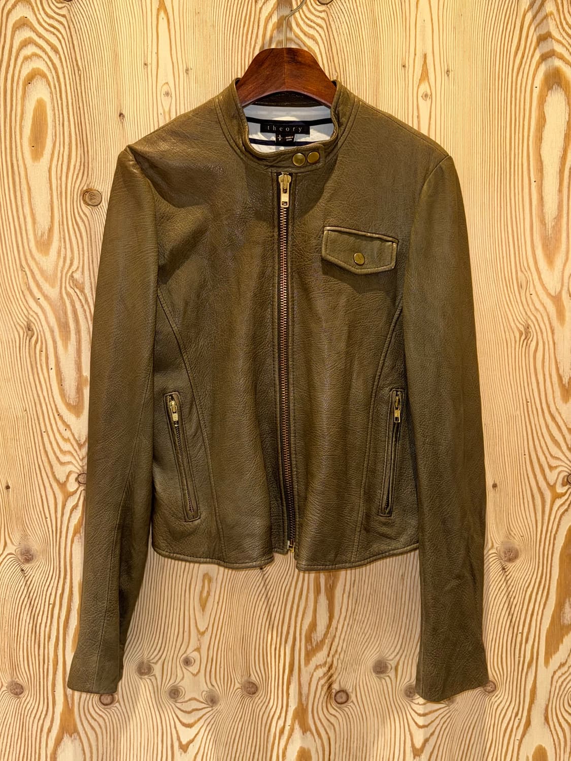 띠어리 램스킨 라이더 자켓 상품이미지1