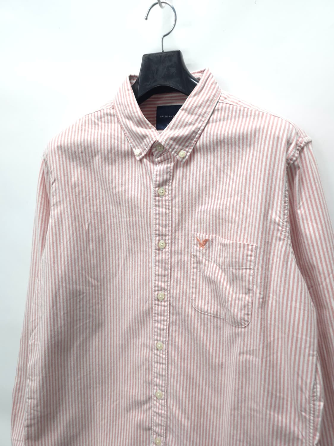 아메리칸이글 핑크 스트라이프 옥스포드 셔츠 (100~105) 상품이미지2