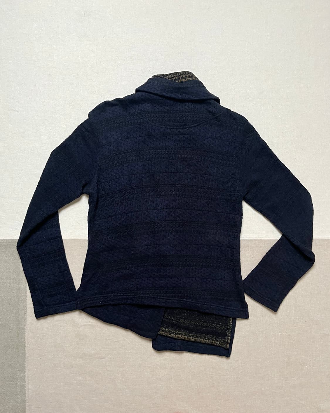 요지야마모토 레이어드 패턴 니트 가디건 Y’s yohji yamamoto 상품이미지5