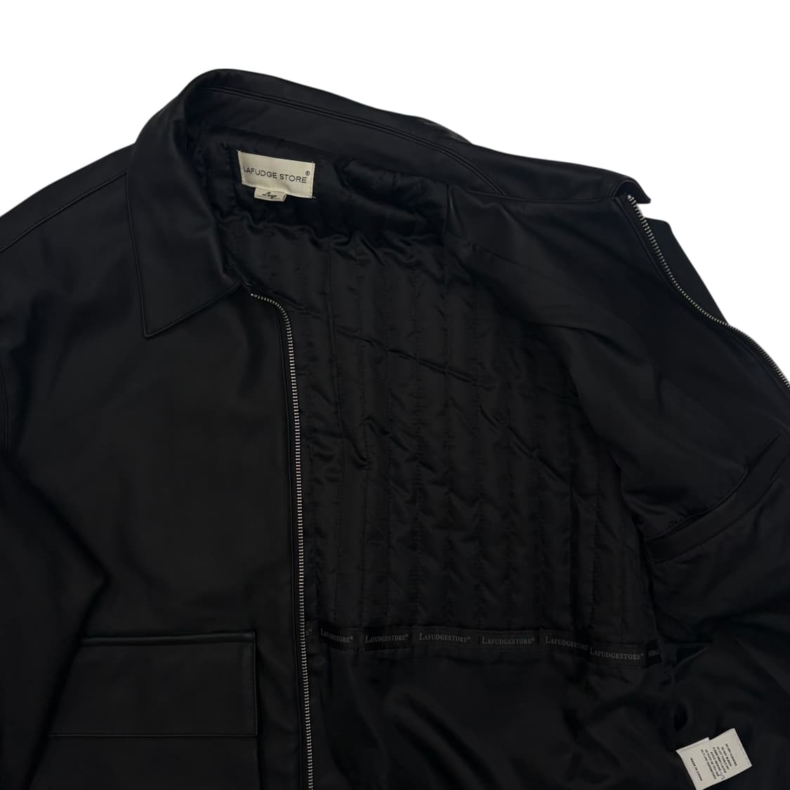 LAFUDGE STORE 라퍼지스토어 버핑 레더 블랙 자켓 L 상품이미지4