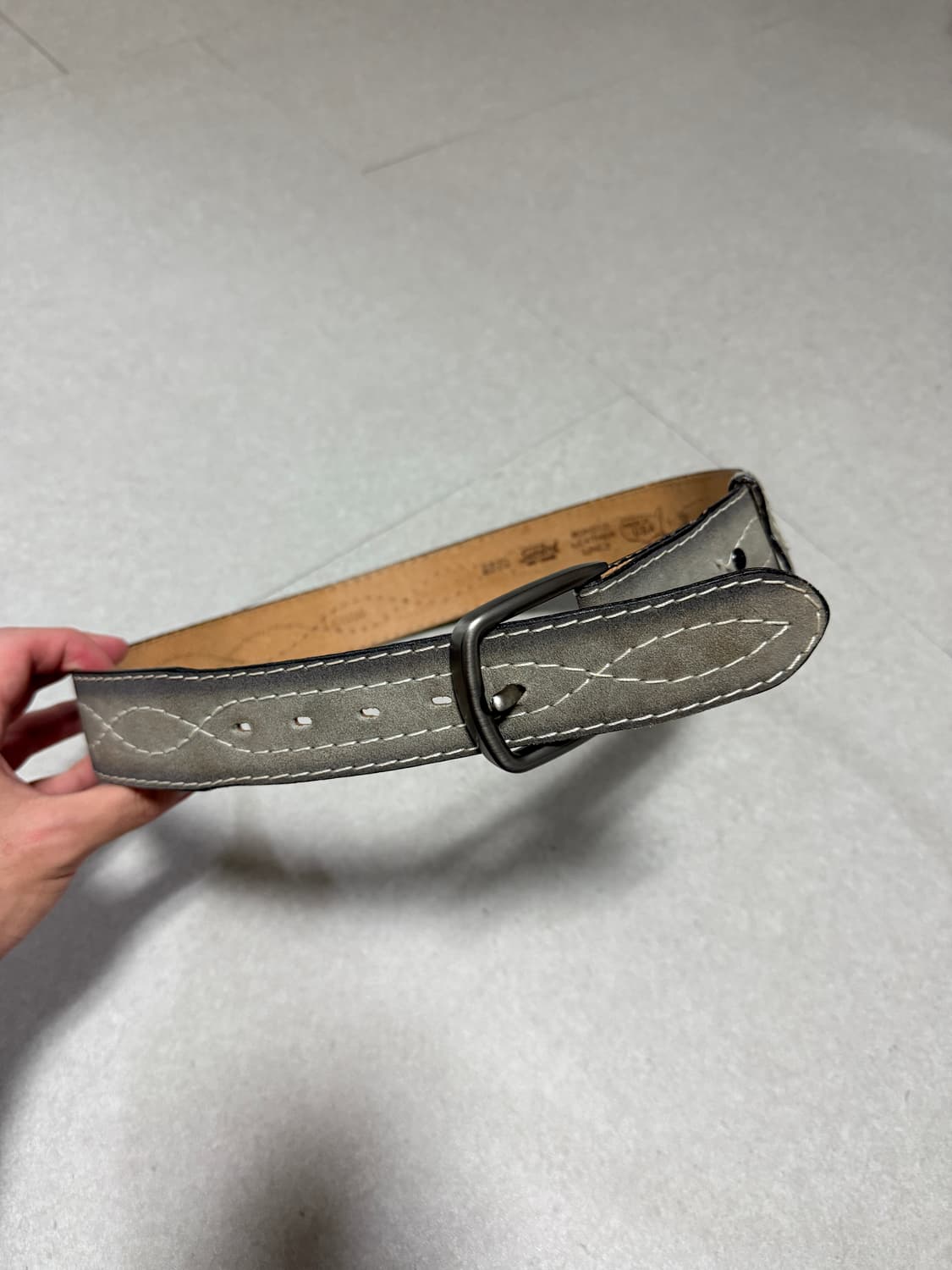 made in use 빈티지 스웨이드 벨트 32~36인치 상품이미지1