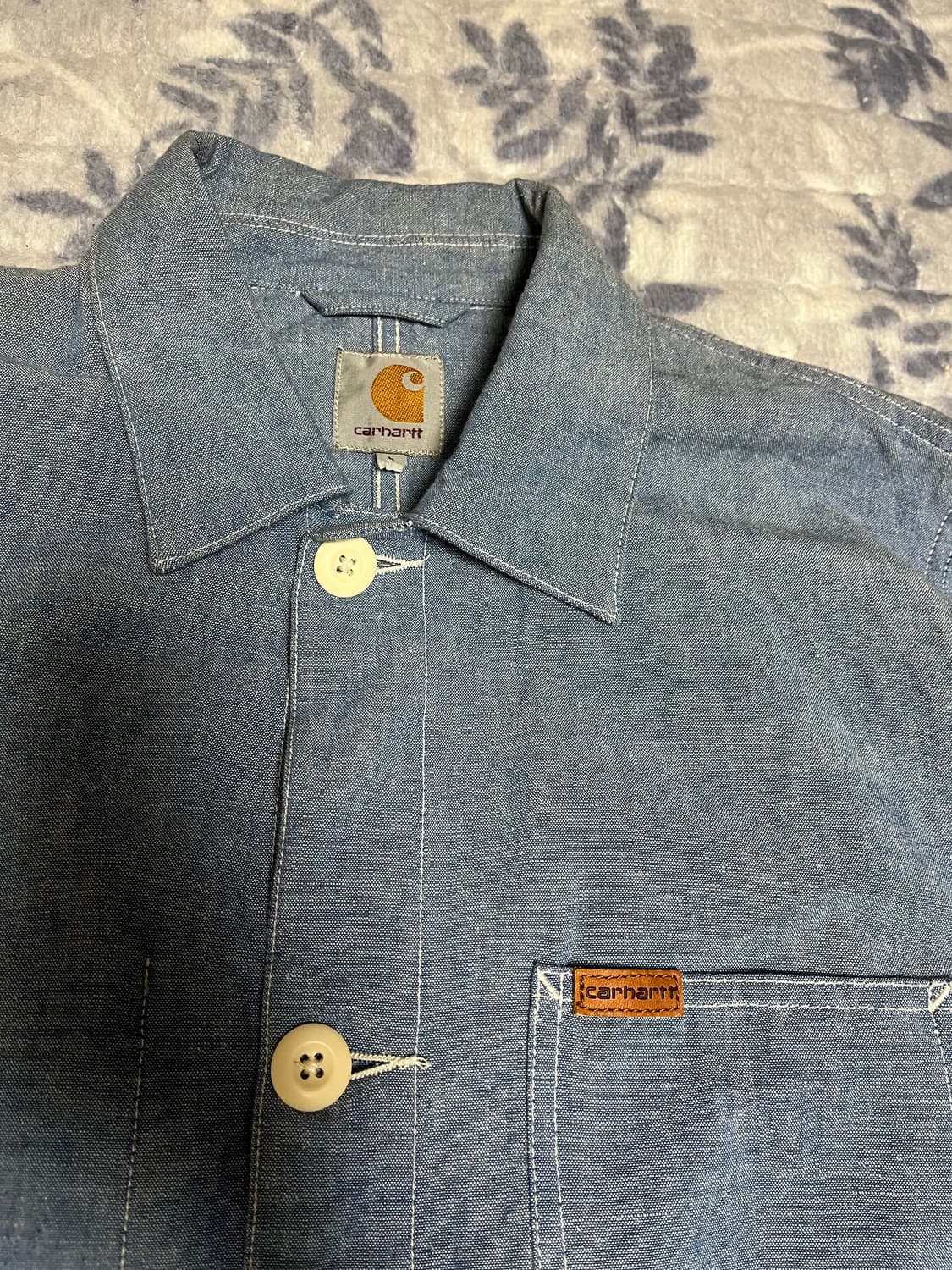 칼하트 wip 데님 워크 셔츠 자켓 상품이미지4