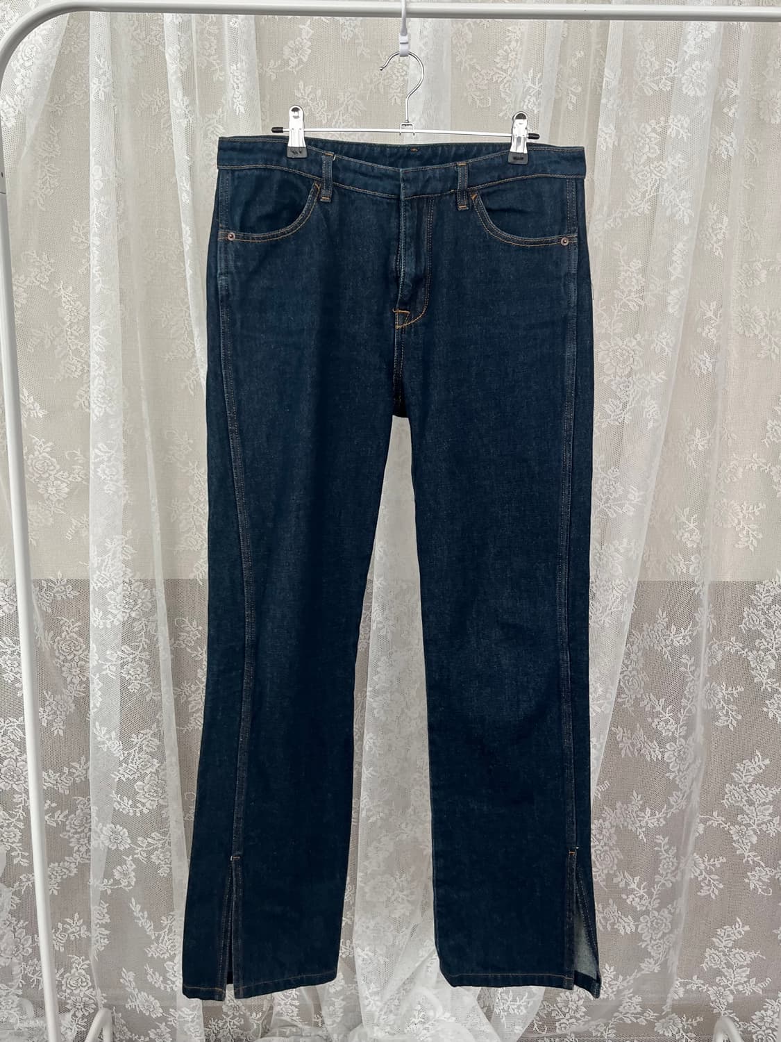 38) 마시모두띠 슬릿 데님 청바지 진청 상품이미지1