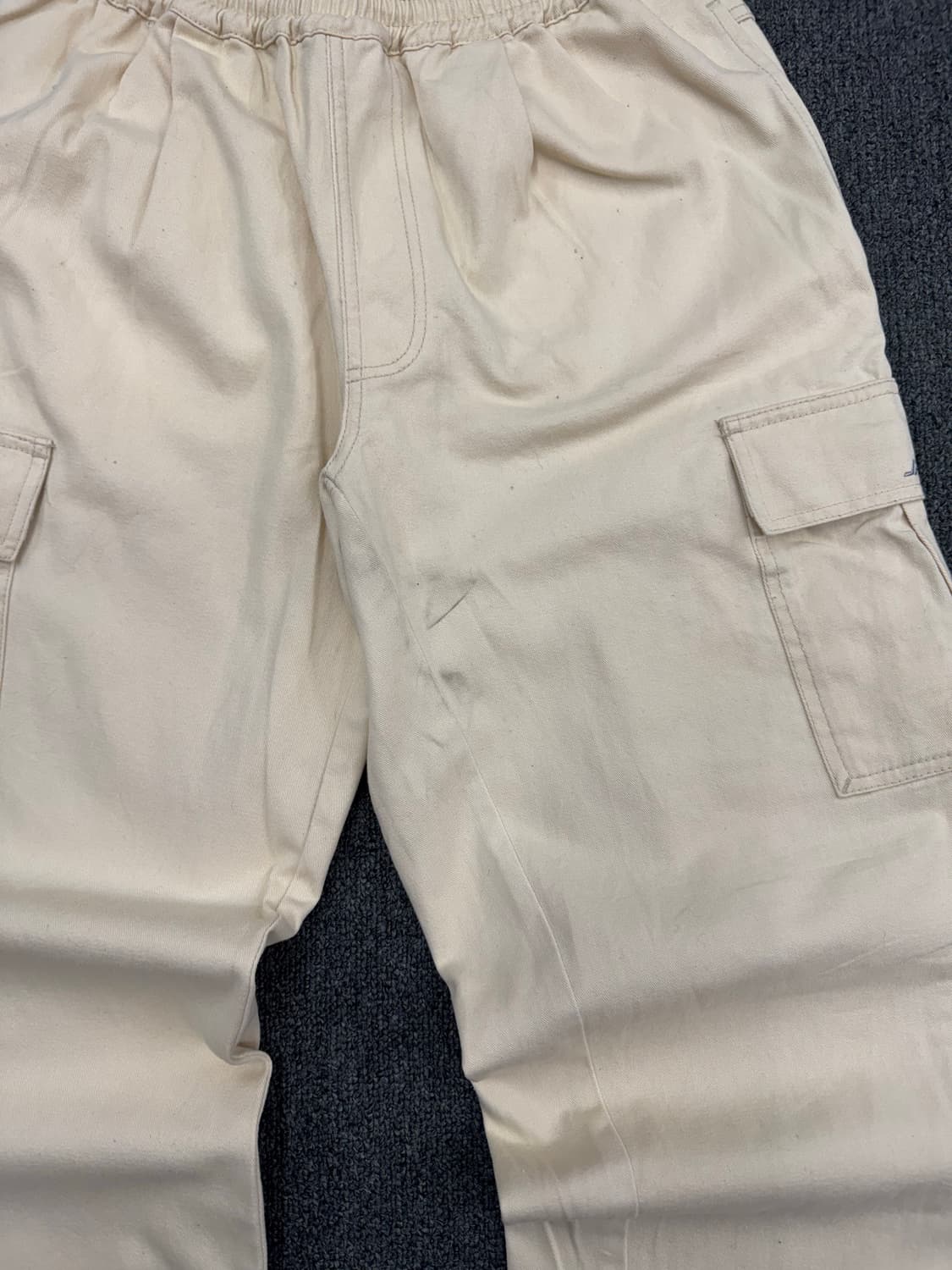 L)산타크루즈 빈티지 크림 코튼 카고 조거 팬츠 상품이미지3