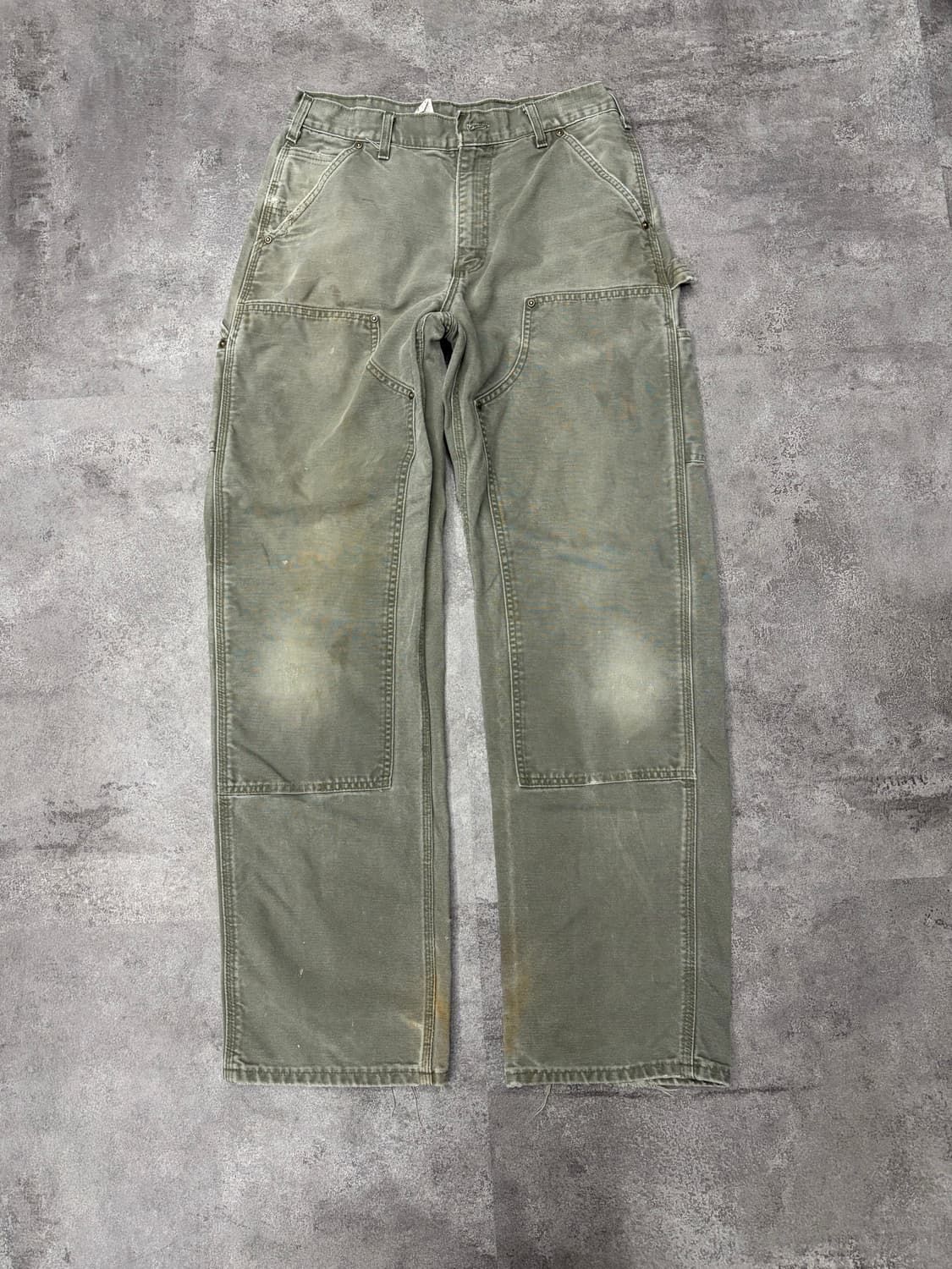 00s 칼하트 더블니 mos 모스그린 카펜터 팬츠 상품이미지1