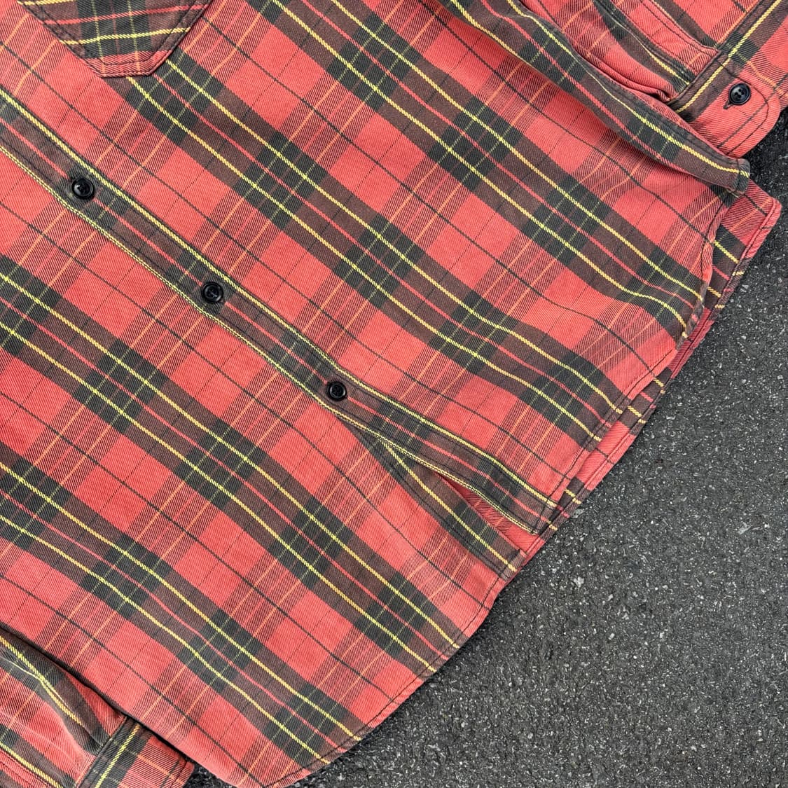 00년대 리바이스 헤비 코튼 체크 셔츠 상품이미지5