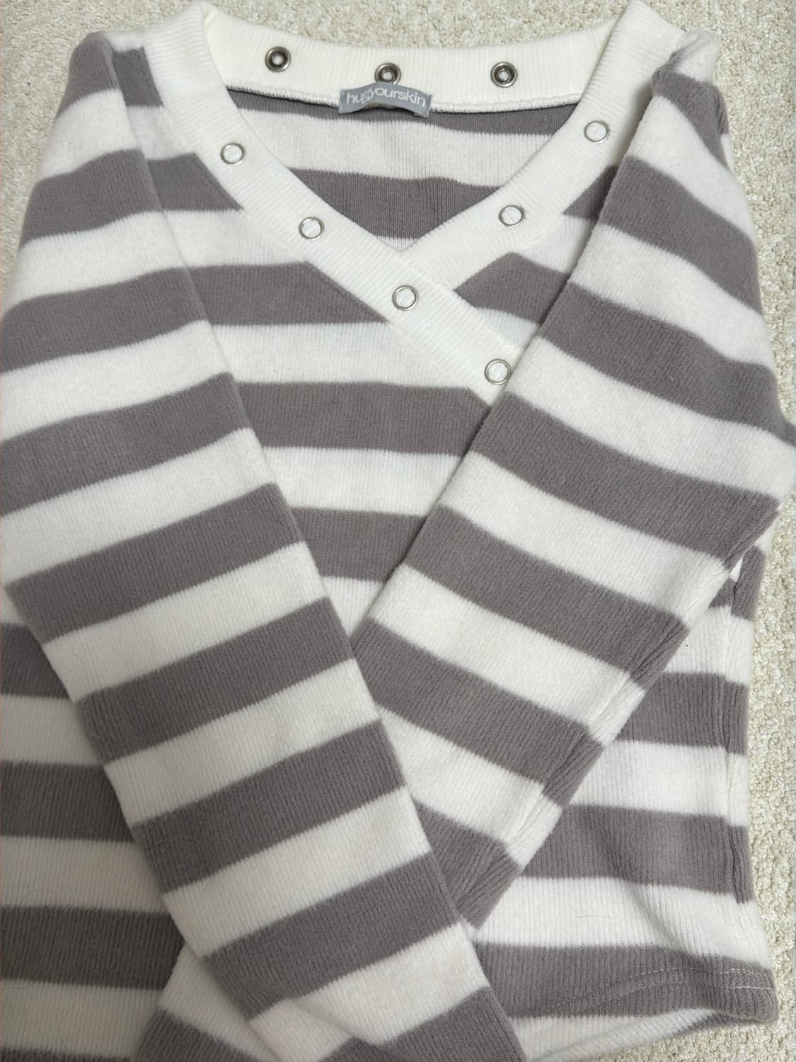 허그유어스킨 스트라이프 니트  상품이미지2