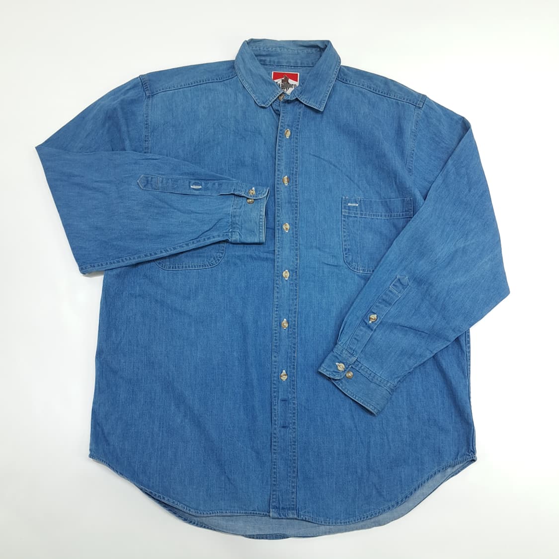 CN111 L 말보로 클래식 90s USA 데님 긴팔 워크 셔츠 상품이미지2