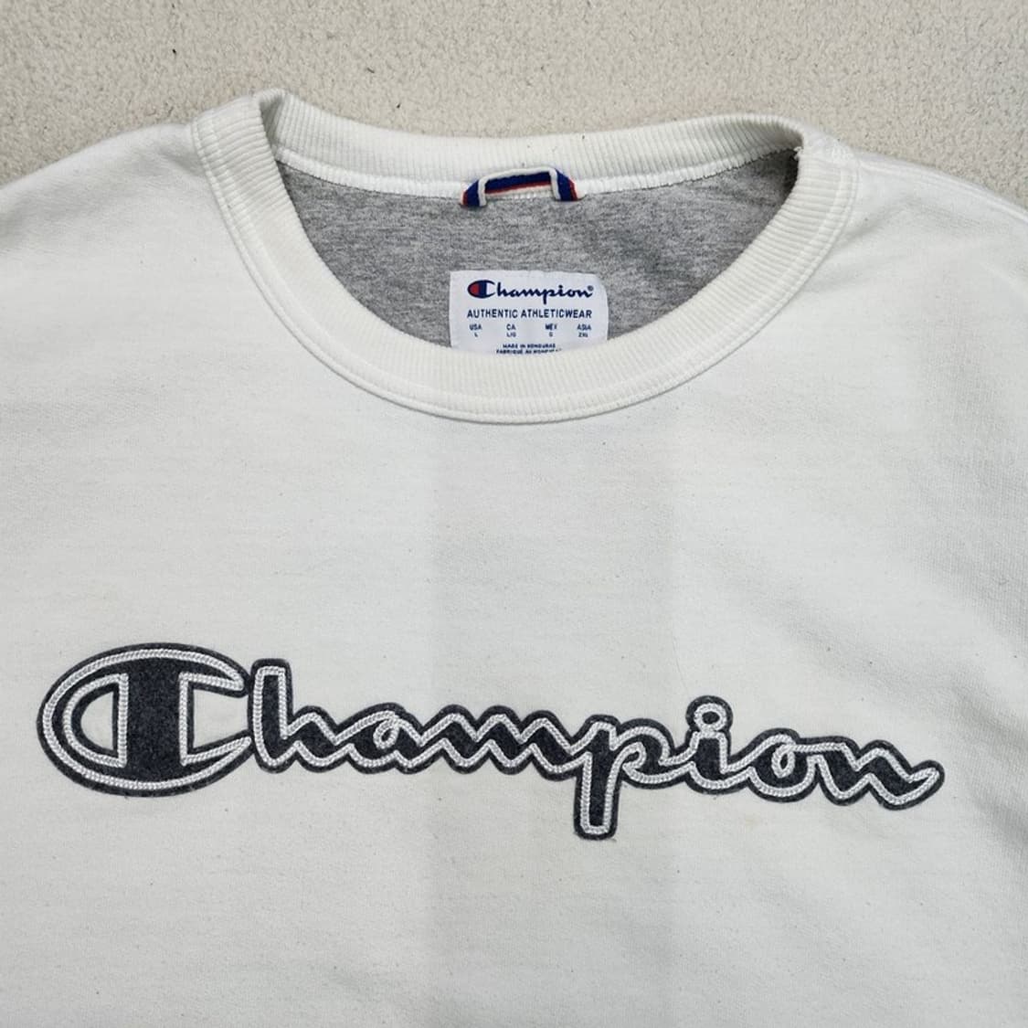 CHAMPION 시그니처 로고 프린팅 맨투맨 Men L 상품이미지2