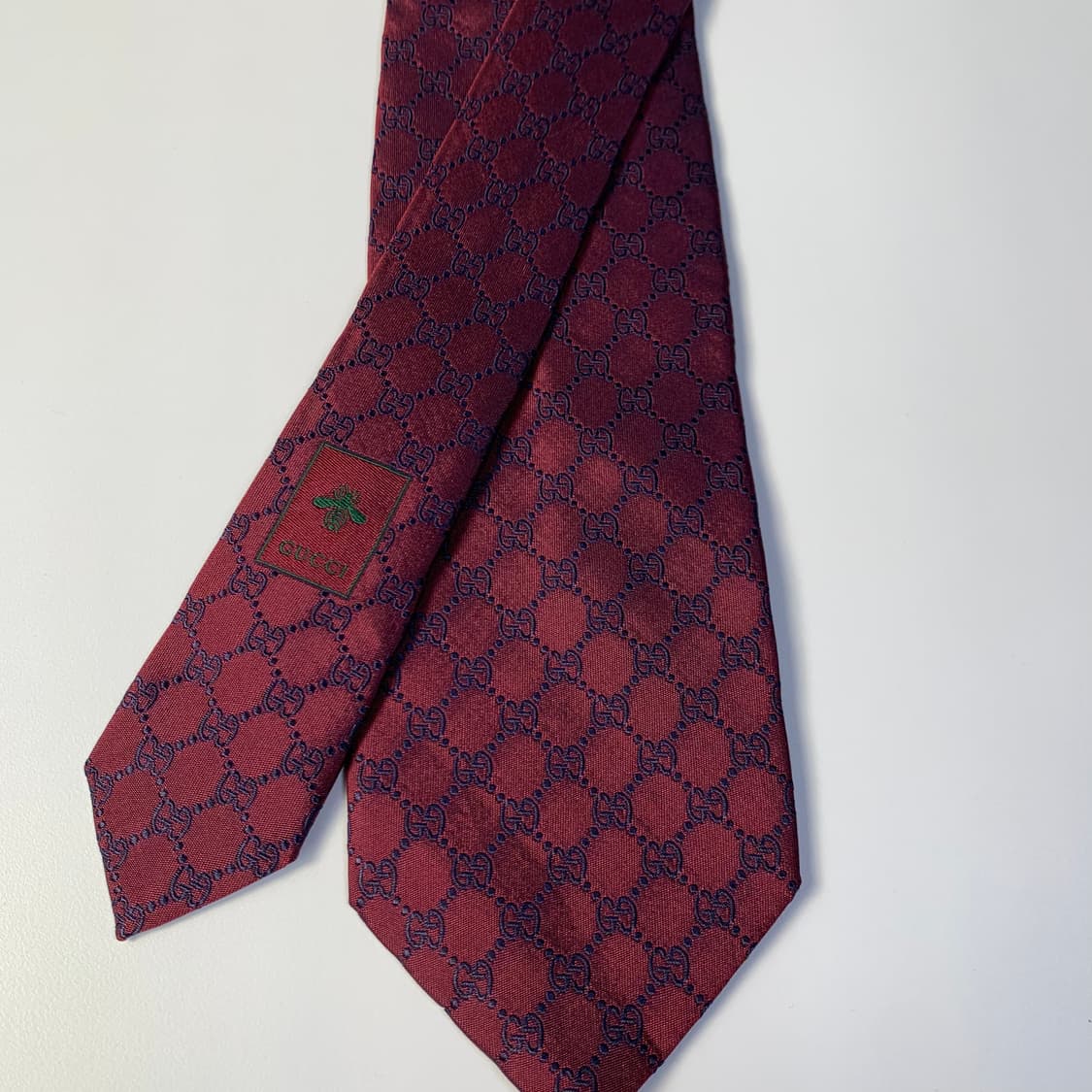 구찌(GUCCI) 신형 GG로고 모노그램 명품넥타이 100실크 8cm 상품이미지4