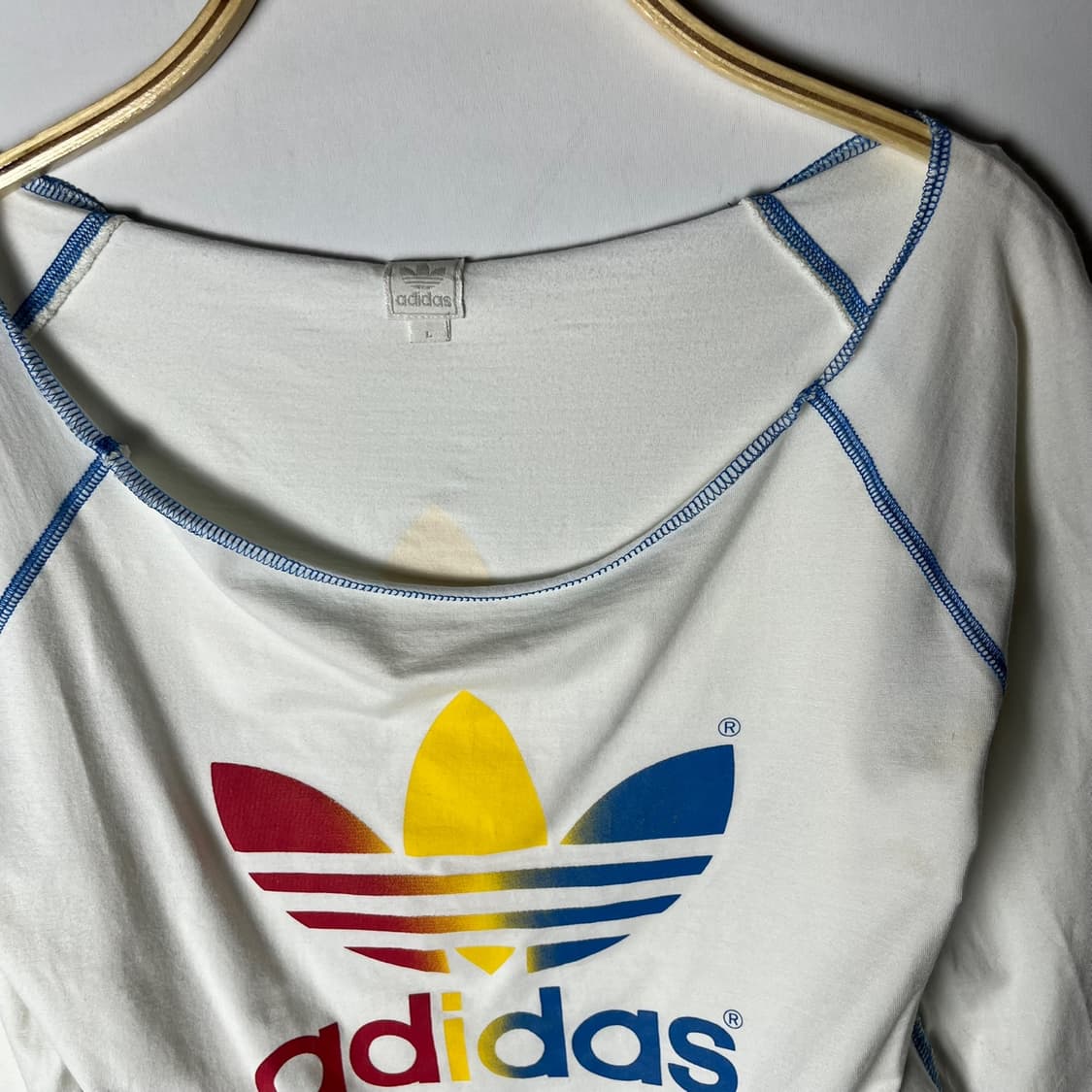 [Adidas] 00's 아디다스 아웃스티치 레인보우 롱슬리브 상품이미지2