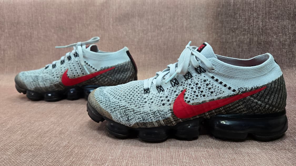 나이키 265mm- 베이퍼맥스 플라이니트 플래티넘 블랙 레드  상품이미지4