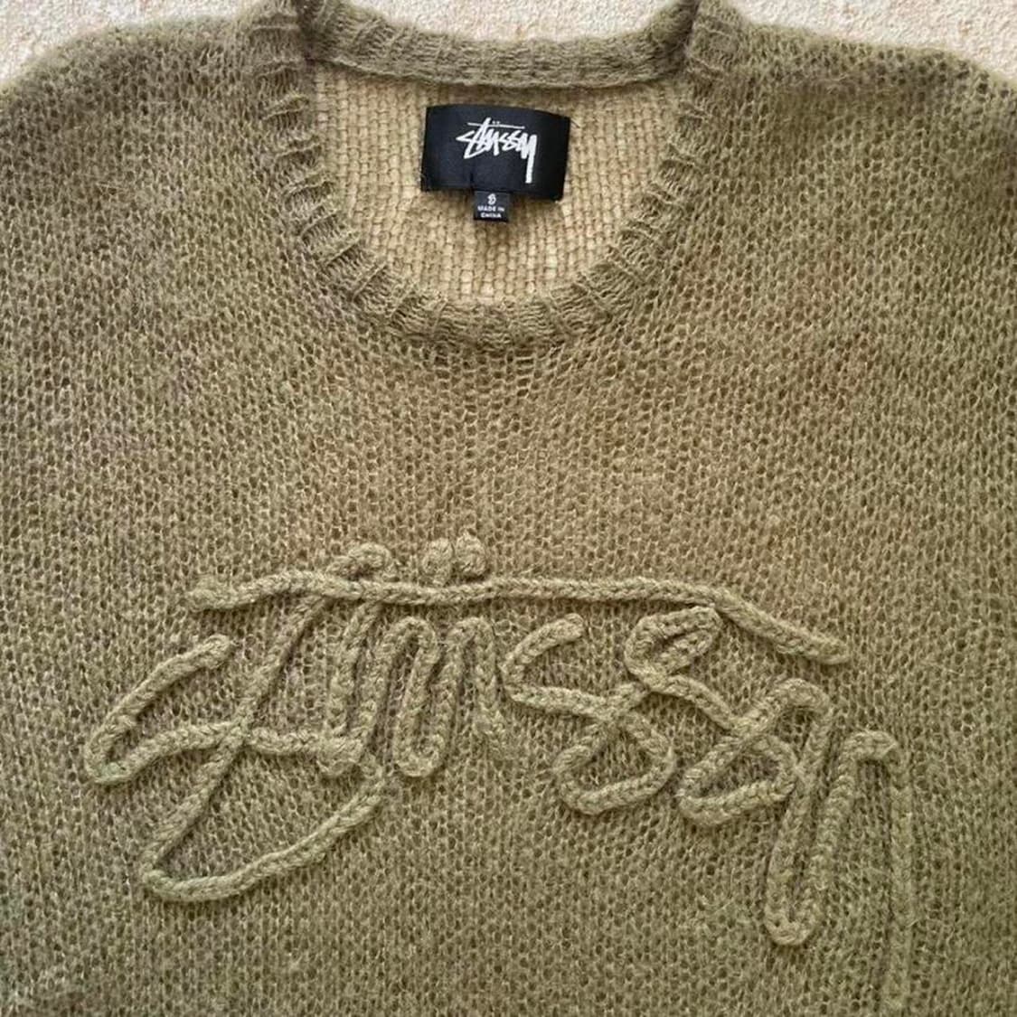 스투시 루즈 니트 로고 스웨터 사이프러스 상품이미지2