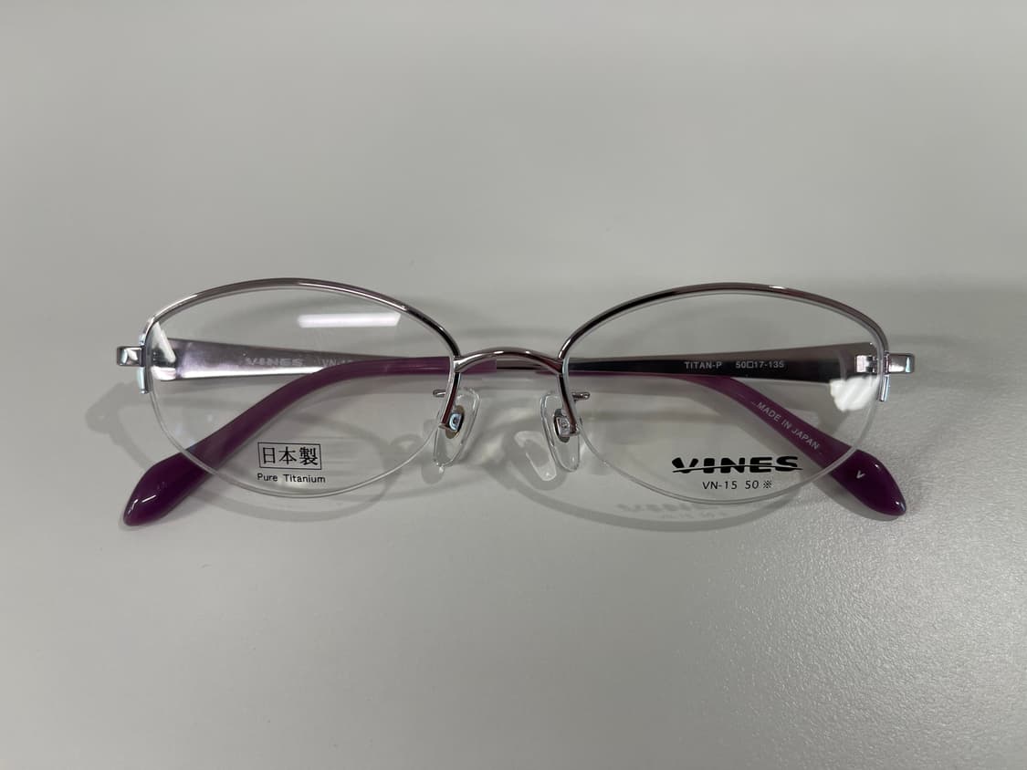 바인스 VINES 일본 티타늄 반무테 안경 빈티지 90s 1번 상품이미지7