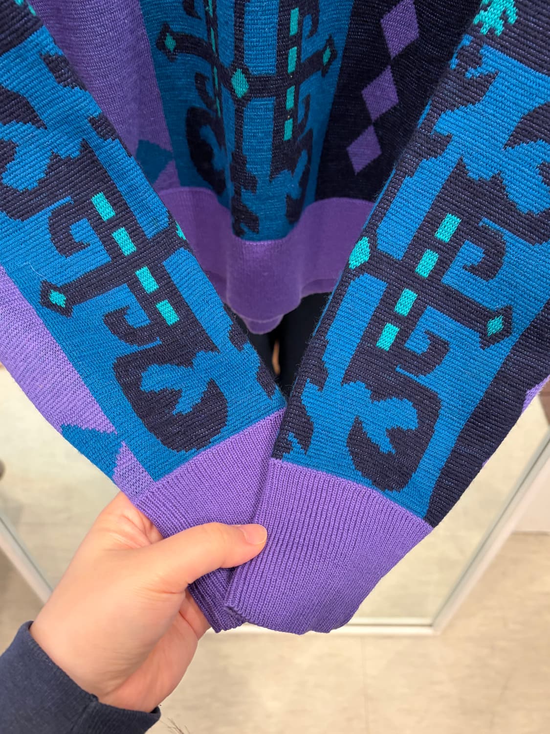 Vtg 빈티지 패턴 울 니트 상품이미지4