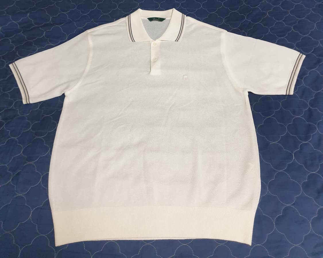 (빈티지) 로가디스 그린라벨 워셔블 하찌 반팔 카라티 아이보리 (100) 상품이미지1