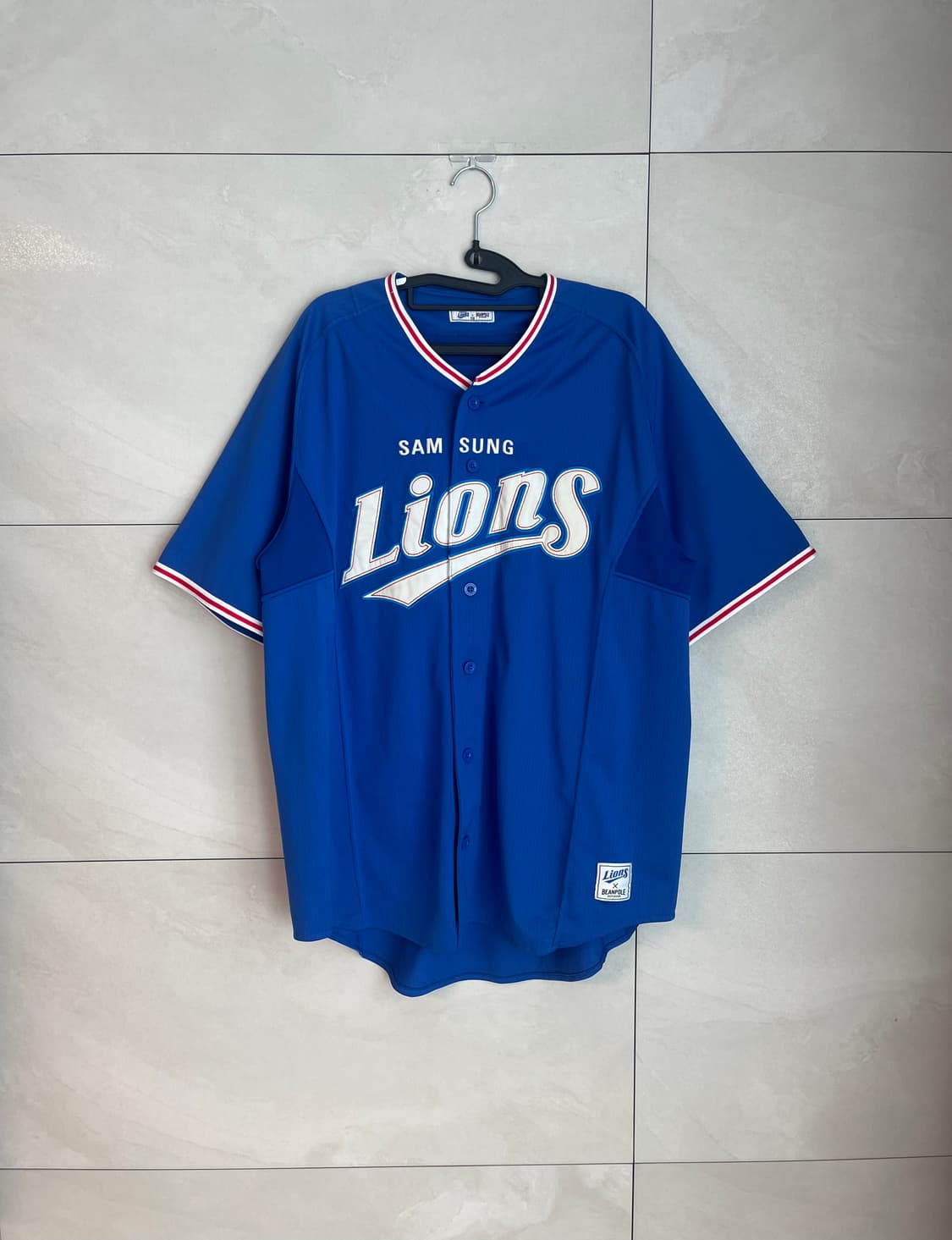 (2XL) 이승엽 마킹 삼성라이언즈X빈폴 야구 유니폼 상품이미지2