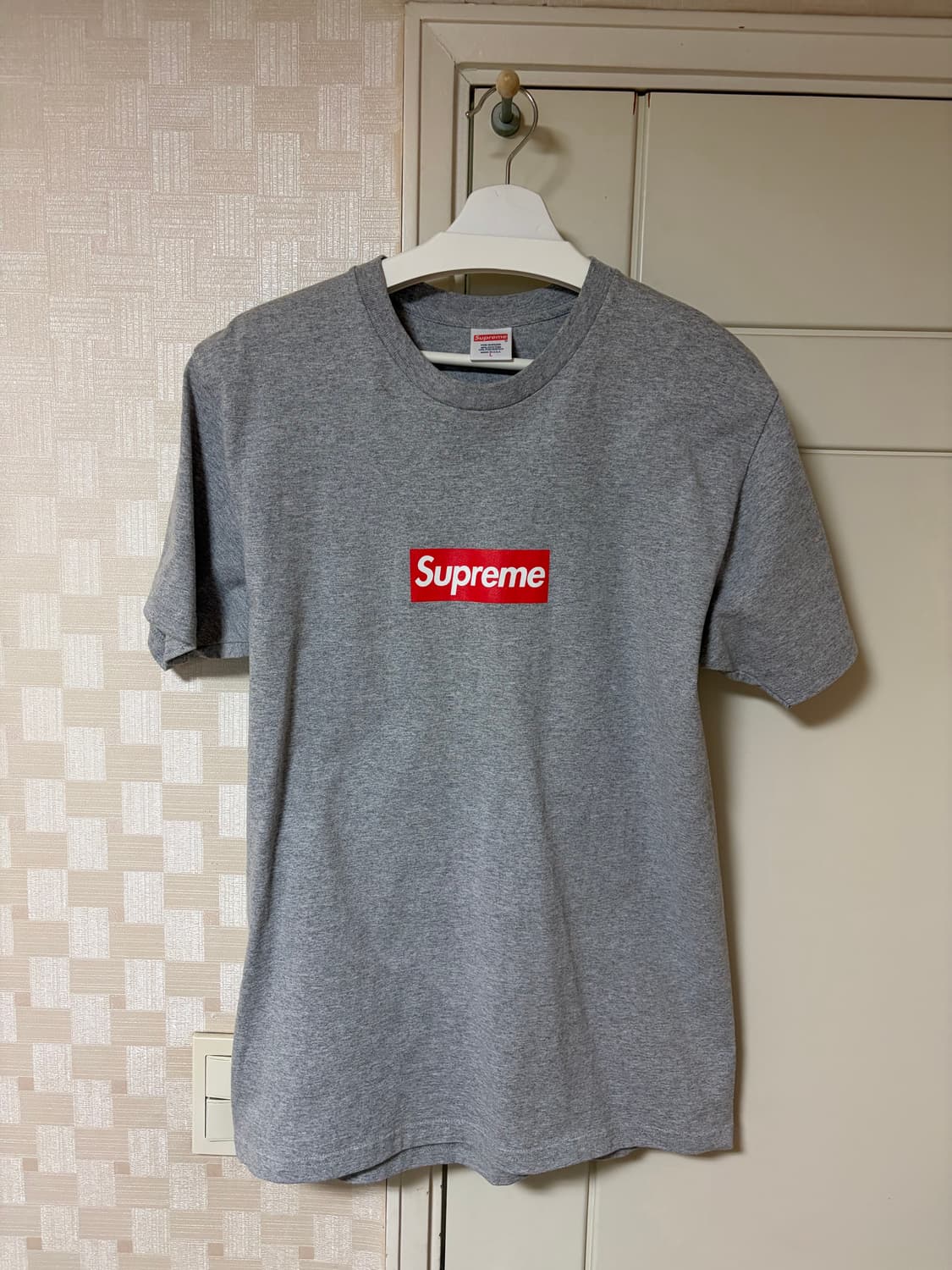 슈프림 20주년 박스로고 그레이 L 상품이미지1