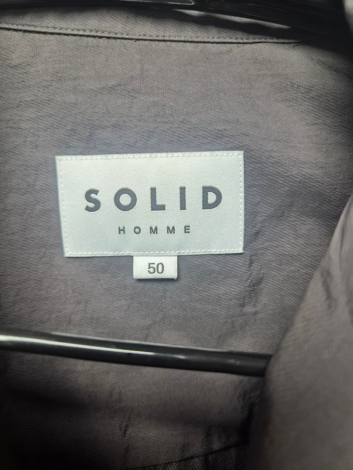 솔리드옴므오픈셔츠 50사이즈 브라운 상품이미지2