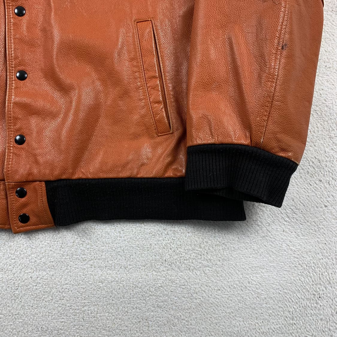 GROUP5 스팔딩 NBA 오피셜 게임볼 레더 바시티 자켓 상품이미지6