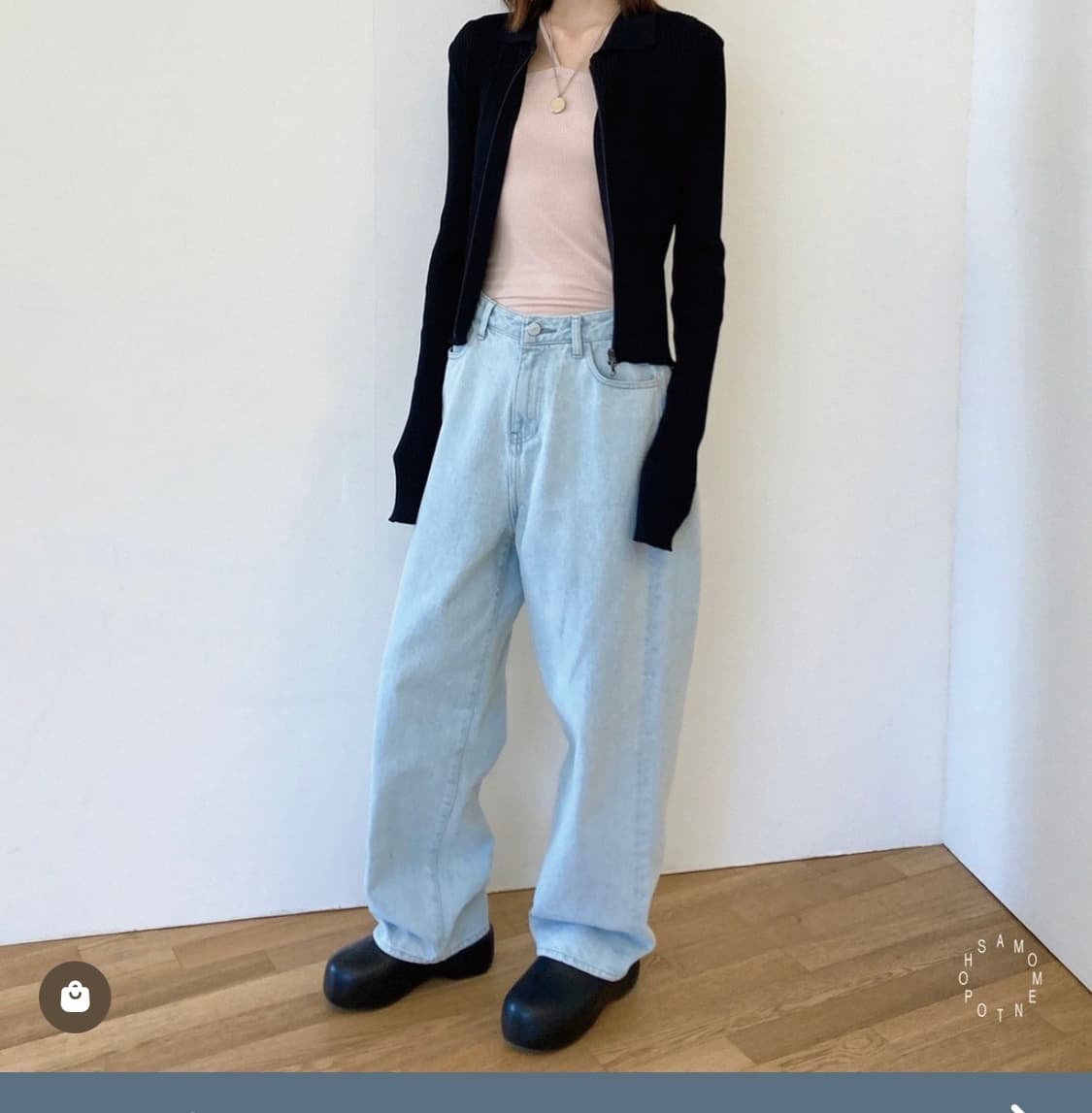 아모멘토 데님팬츠 2장 일괄 상품이미지1