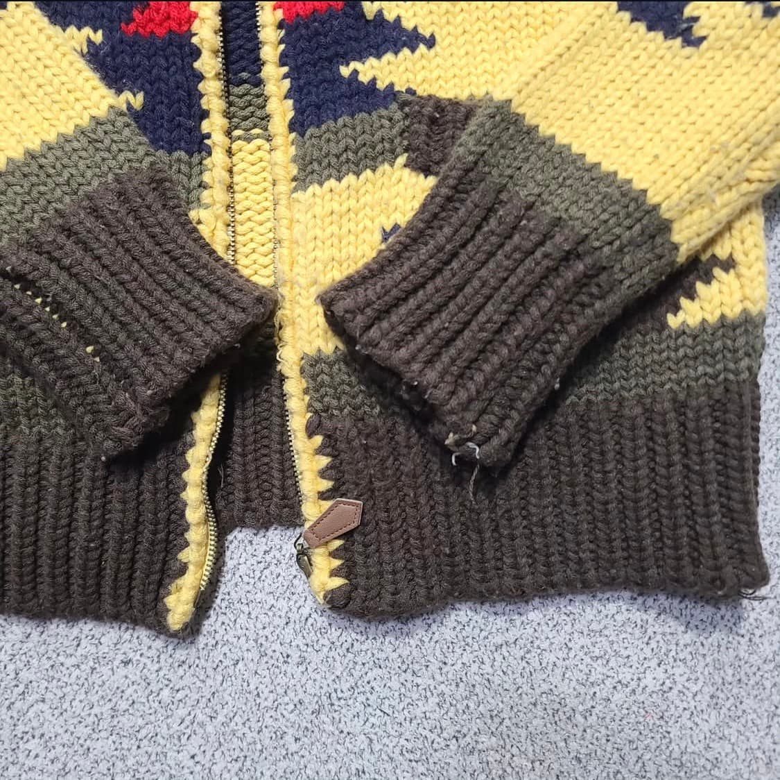 캐나디언 청키 니트 집업 상품이미지2