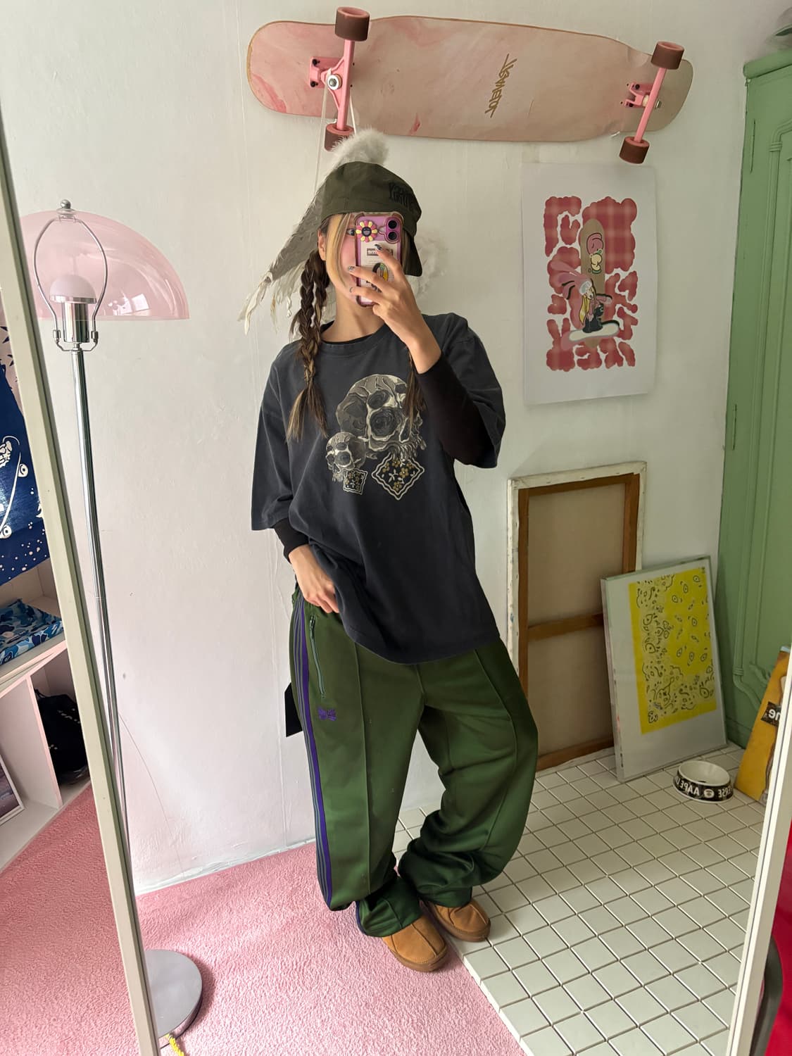 Needles 올리브 트레닝팬츠 상품이미지1