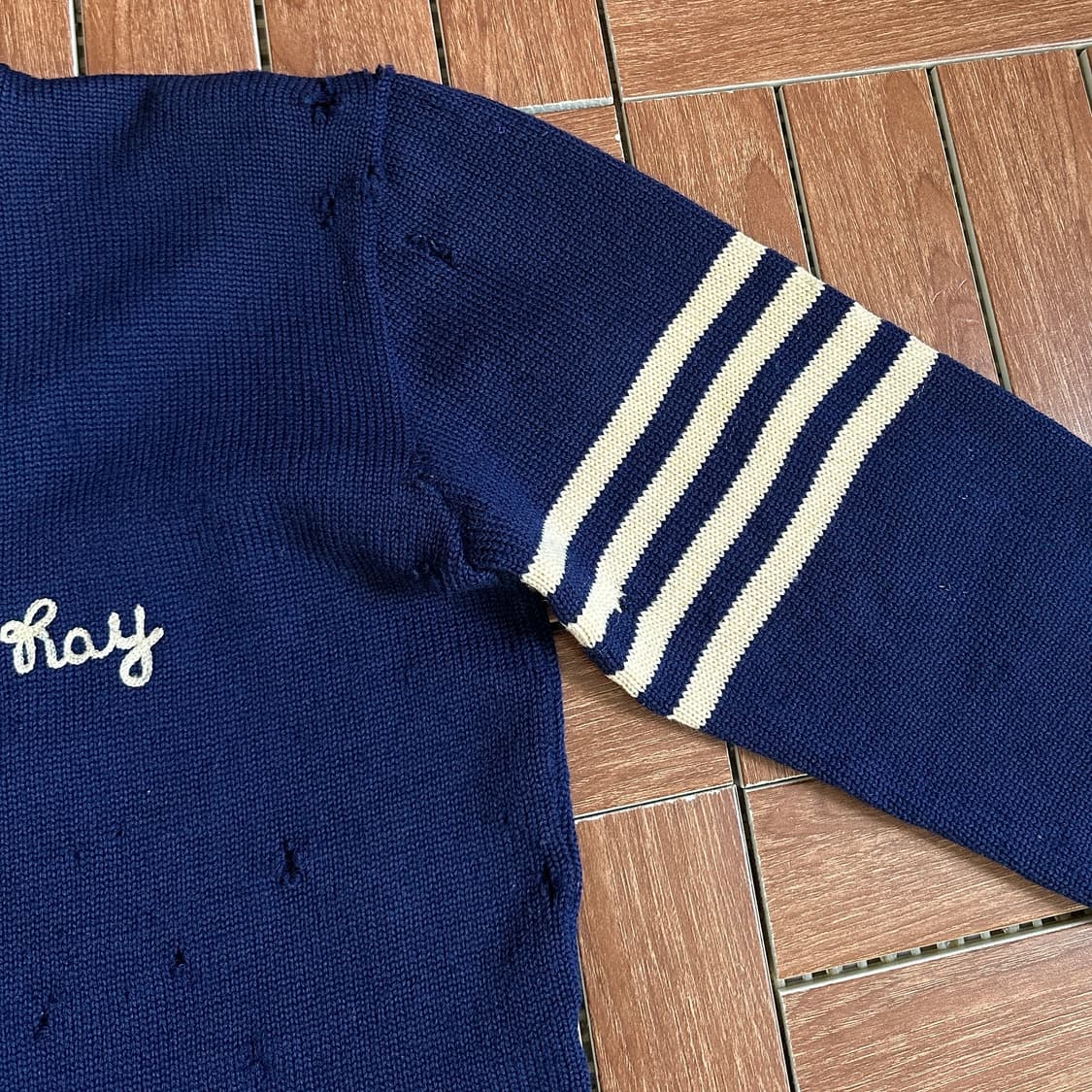 50‘s ‘Ray’ vintage letterman cardigan 상품이미지5