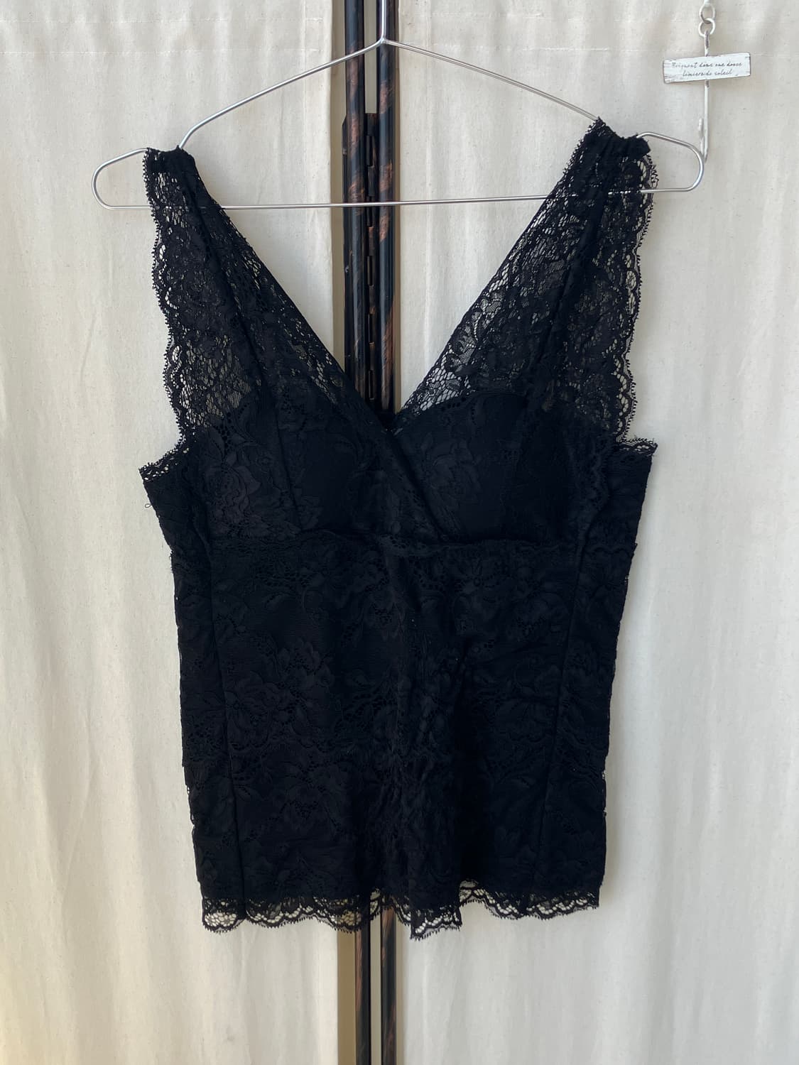 lace crochet padded sleeveless 상품이미지4