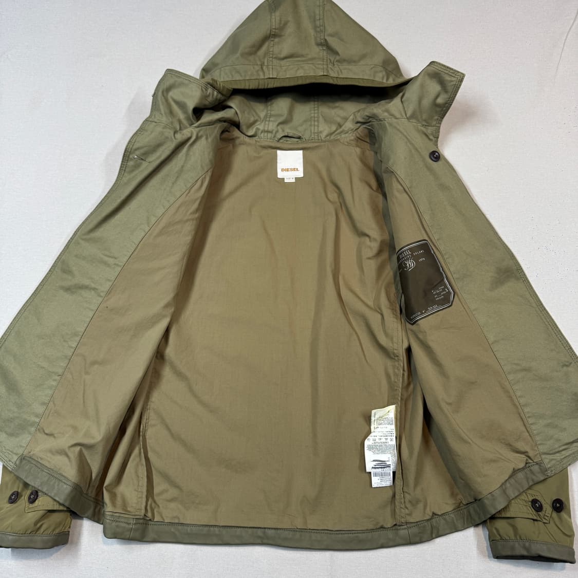 M) 디젤 Diesel 믹스 미디어 더플 후드 자켓 상품이미지5