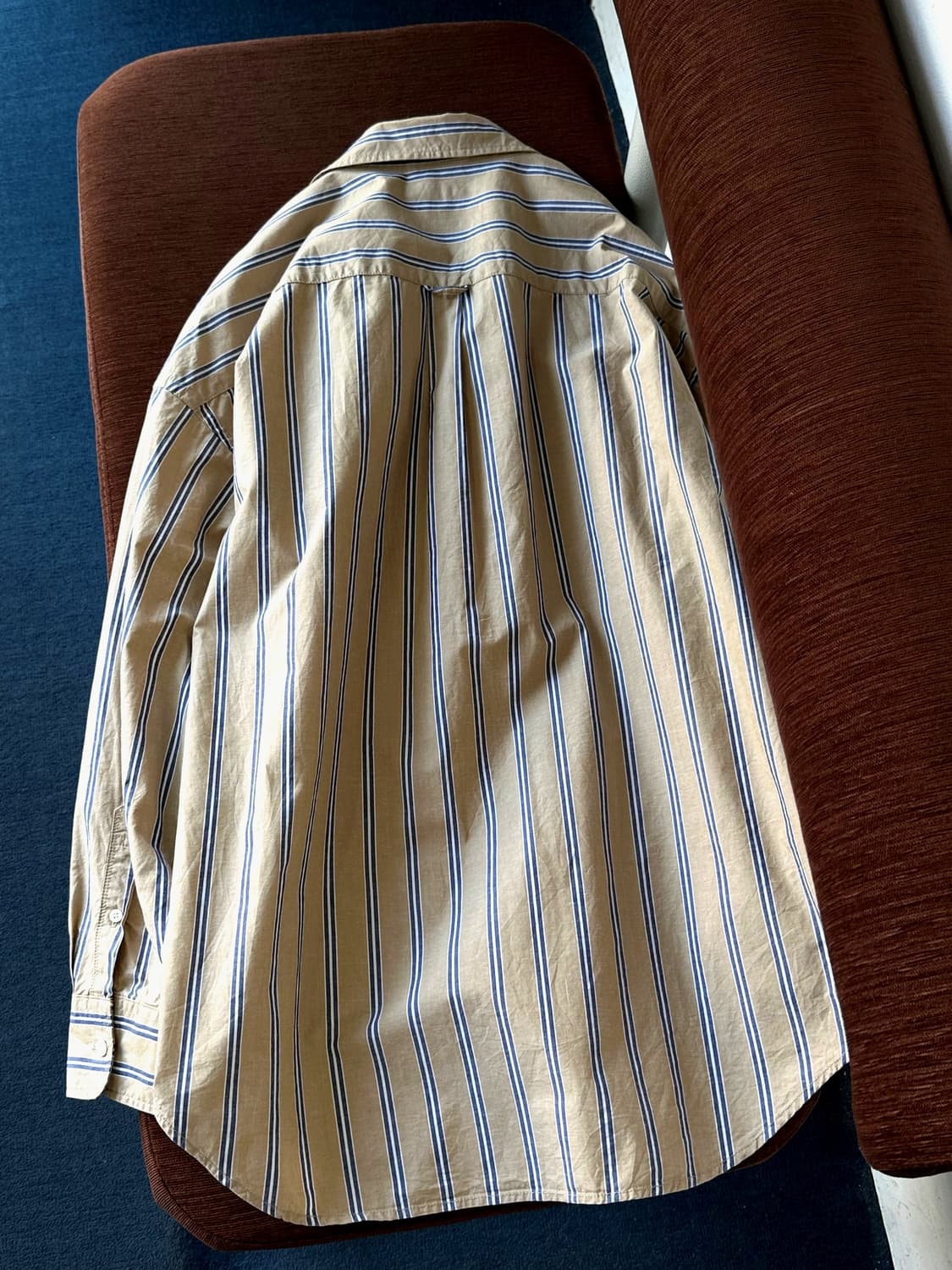Light cotton linen stripe design shirt 상품이미지4