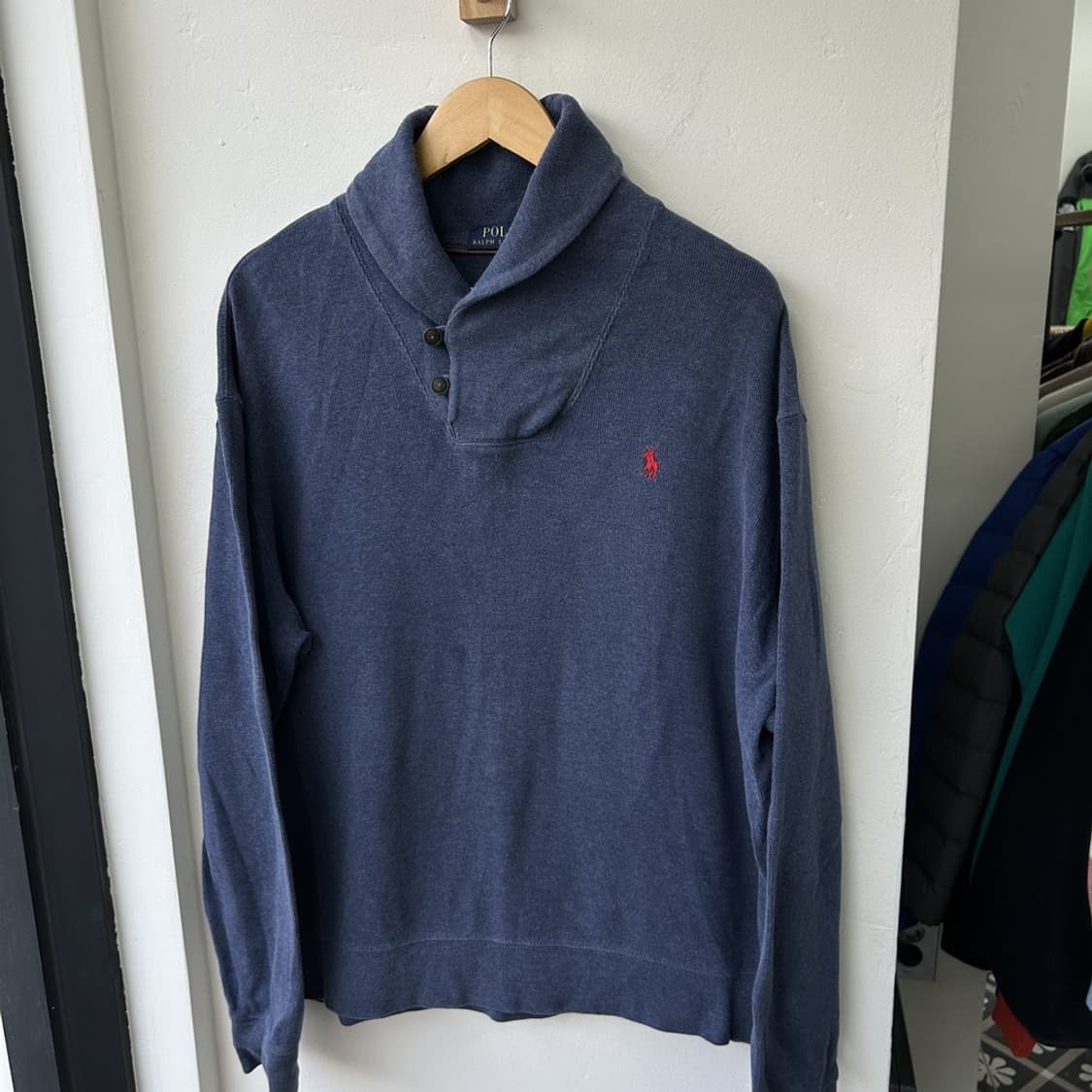 16041 - 폴로 랄프로렌 블루 하프 니트 상품이미지2