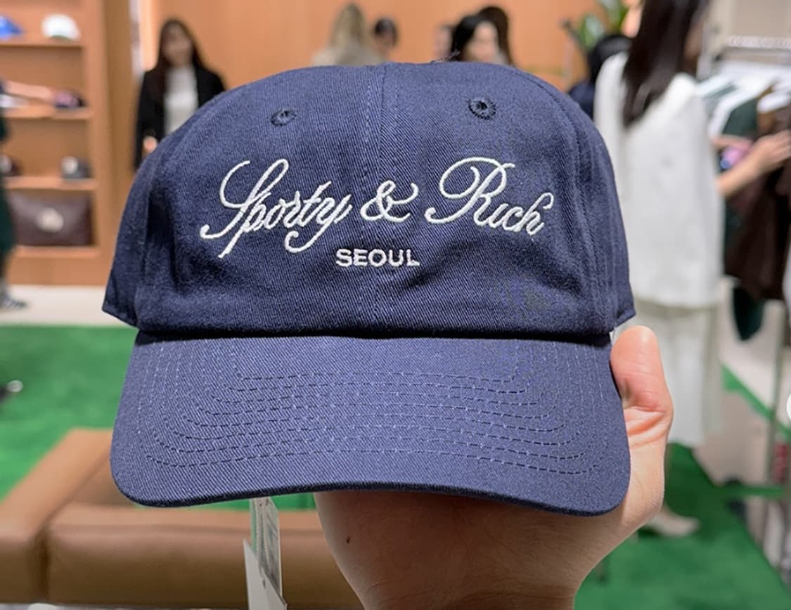 스포티앤리치 sporty and rich 모자 볼캡 서울한정판 상품이미지1