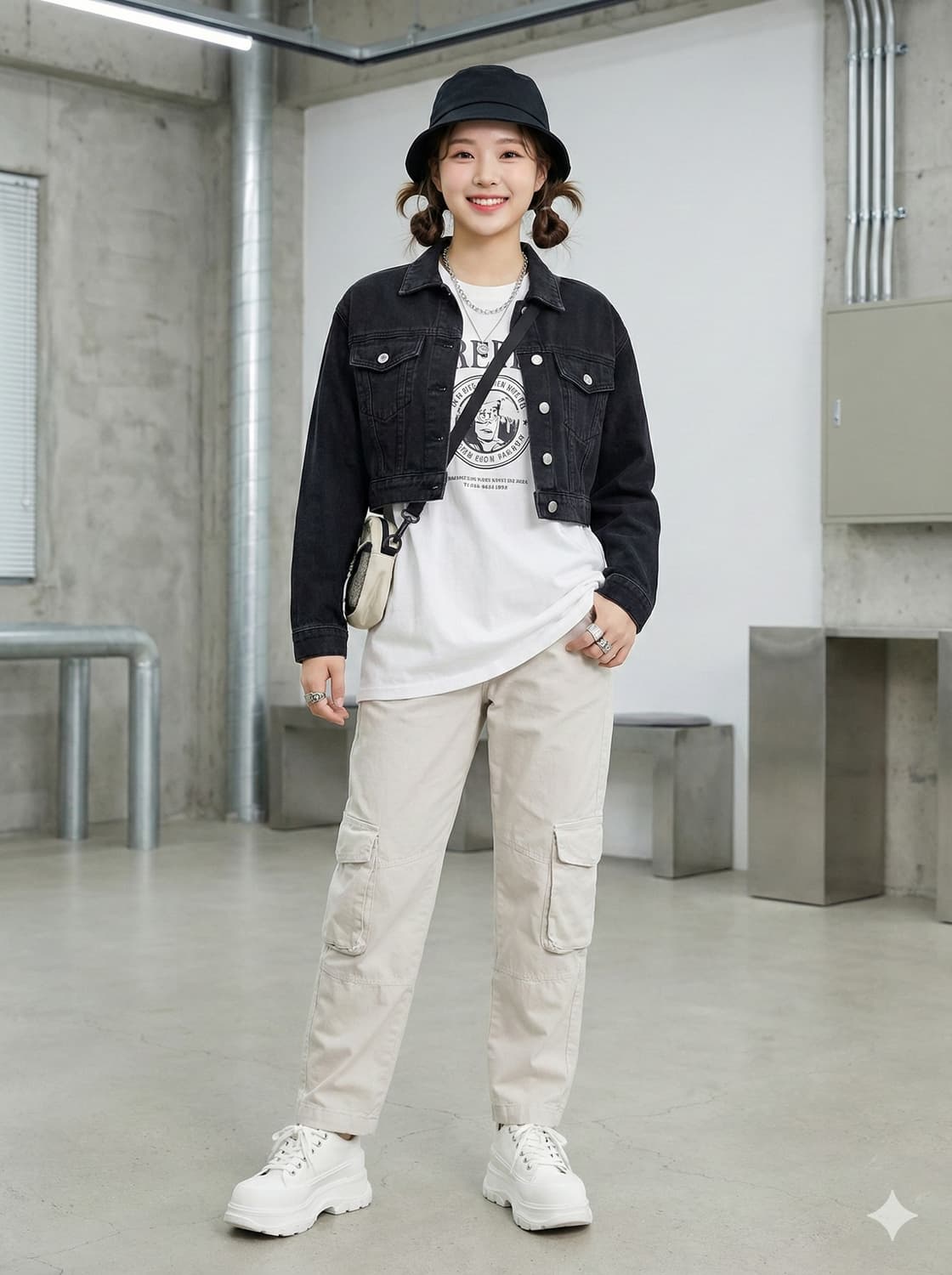 페세리코 PESERICO 카고 아이보리 팬츠 상품이미지1