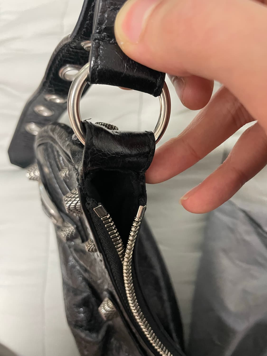 발렌시아가 램스킨 르카골 블랙xs 카드지갑 o 상품이미지2