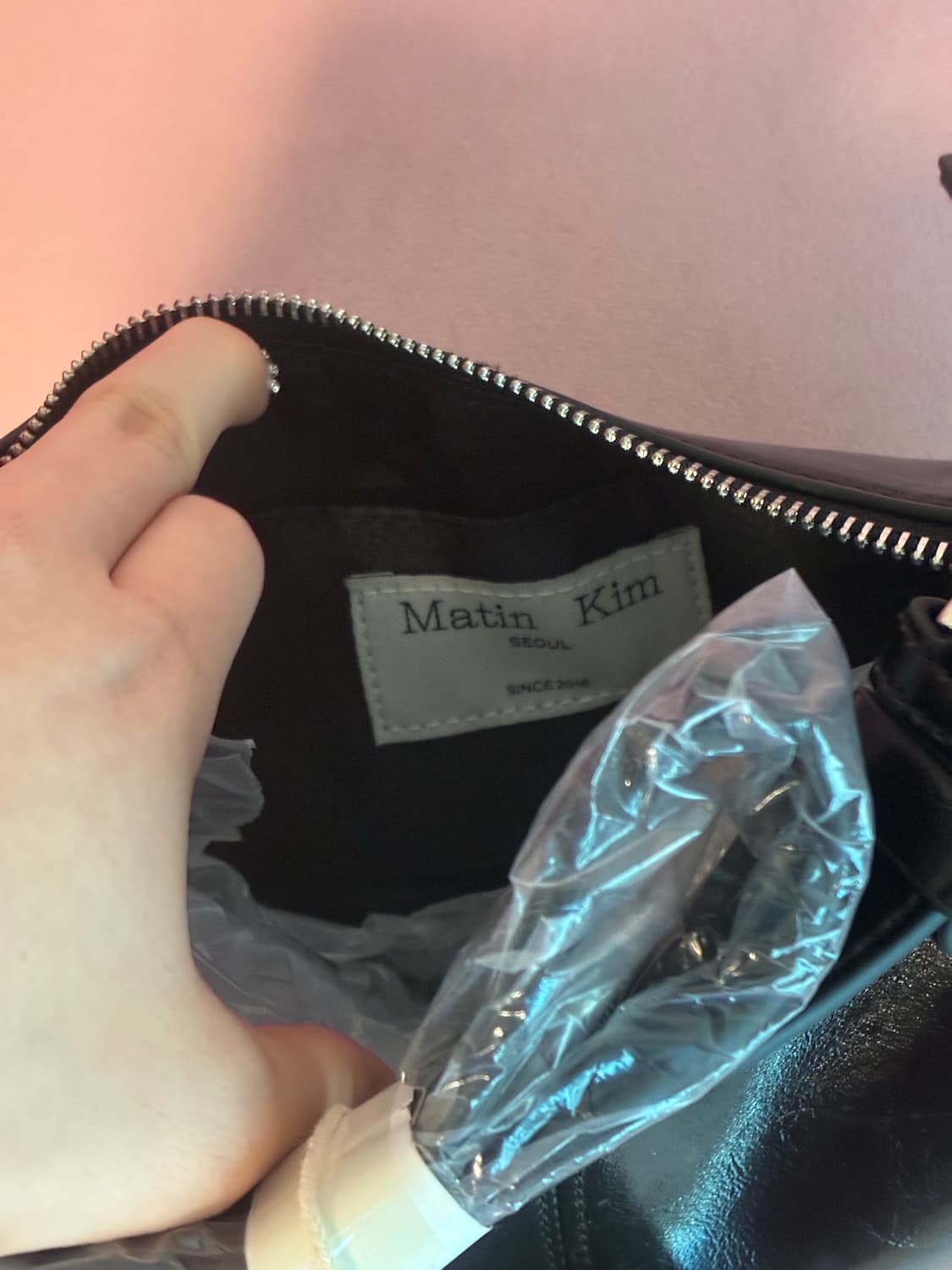 (새상품) 마뗑킴 가방 벨티드 숄더백 블랙 상품이미지6