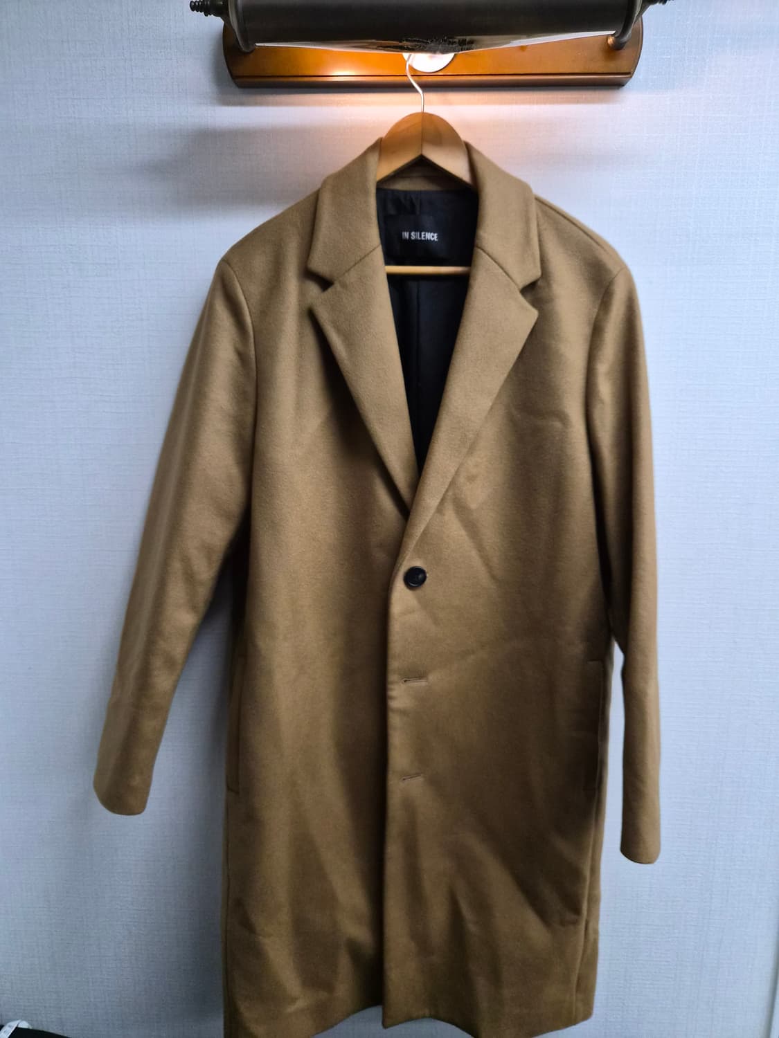 M) 인사일러스 울 90 캐시미어 10 카멜 코트 팝니다 상품이미지1