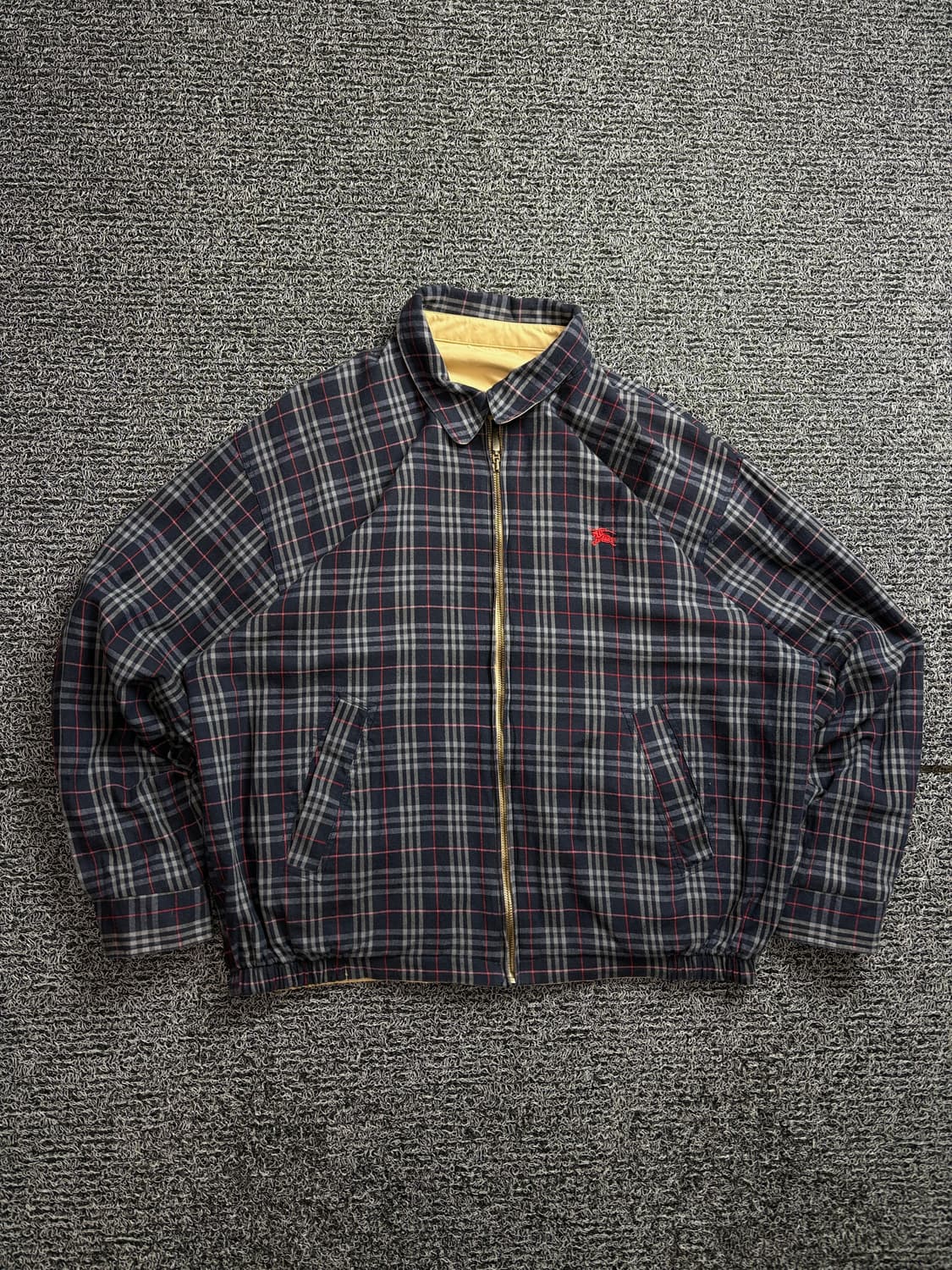 버버리 리버시블 타탄 체크 블루종 자켓 2267 상품이미지2