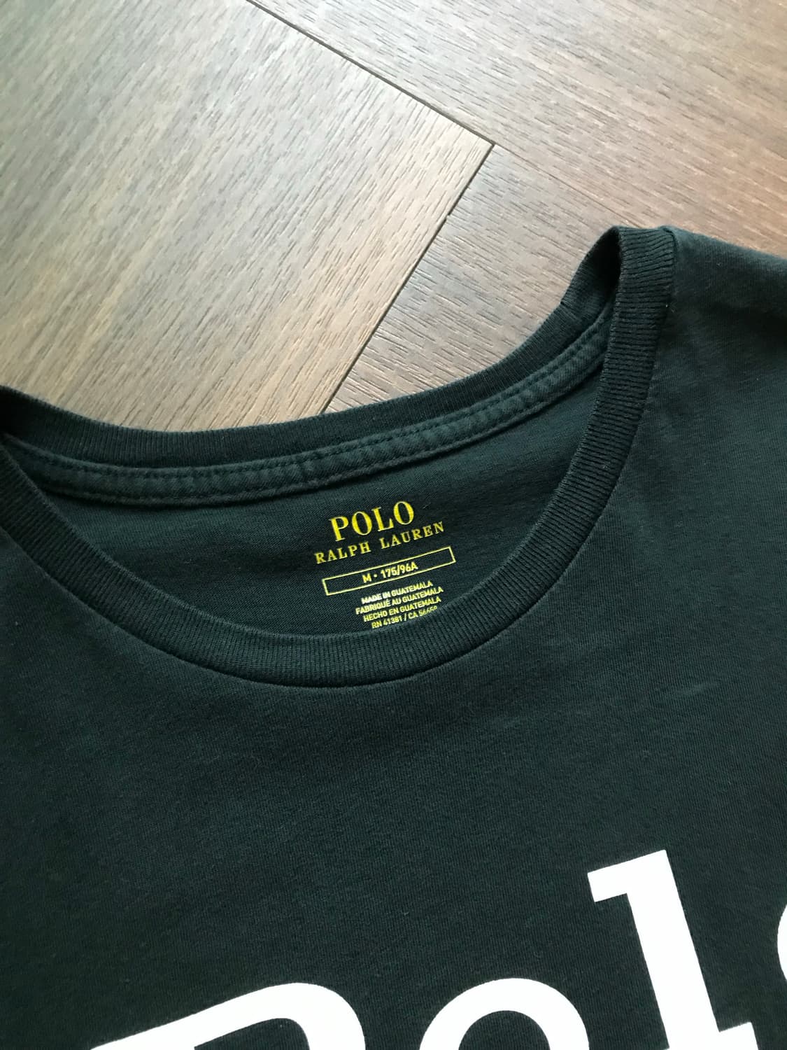 폴로 랄프로렌 중앙 스펠아웃 블랙 반팔티 상품이미지6