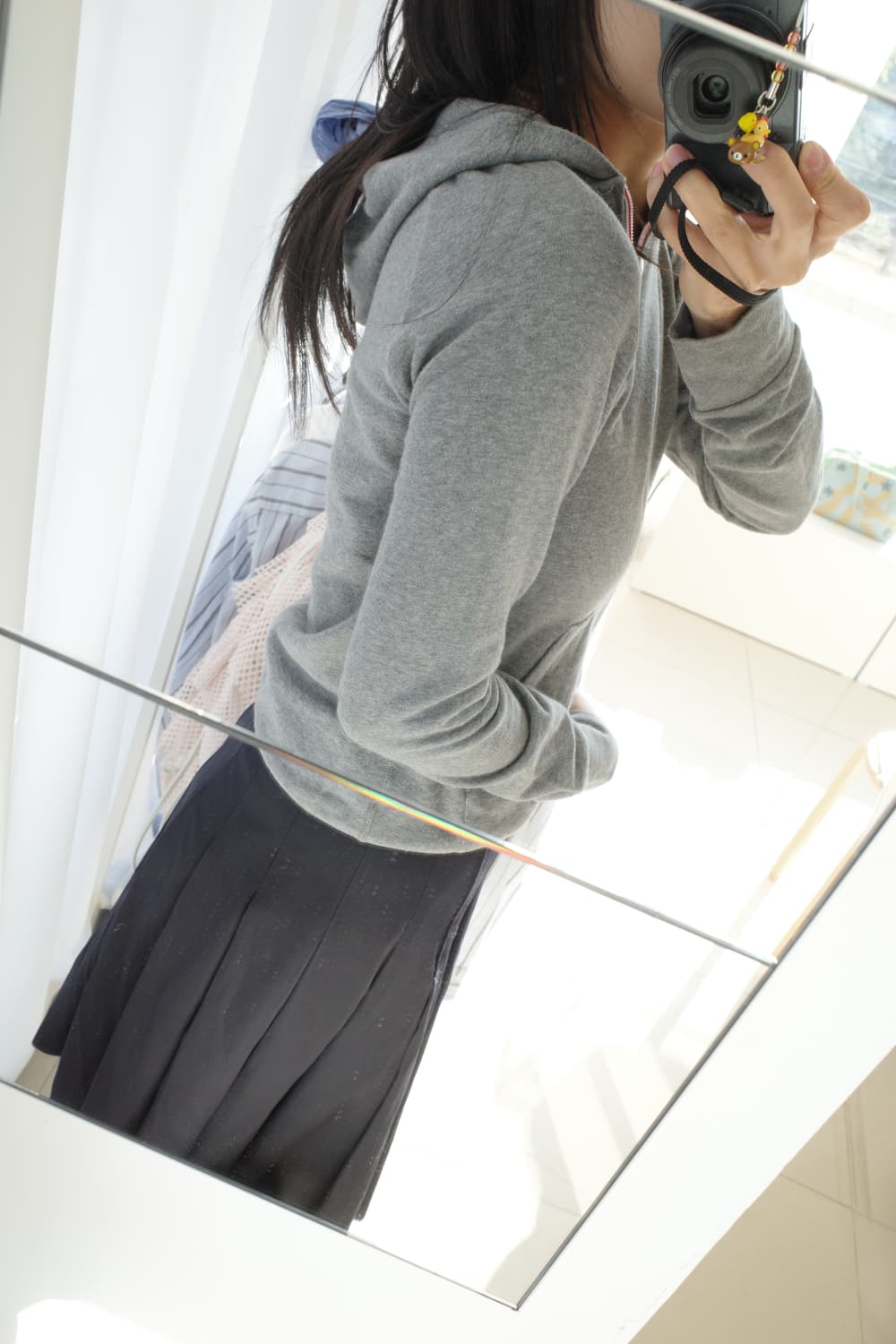 Asymmetric zipper hoodie  상품이미지5