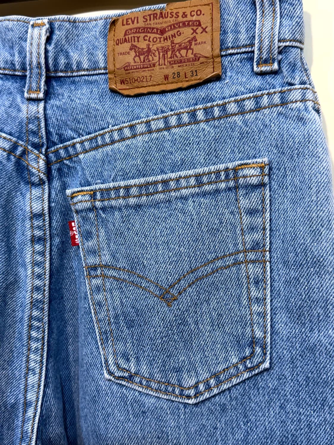 90's Levi's 510리바이스(24.5, Made In U.S.A) 상품이미지6