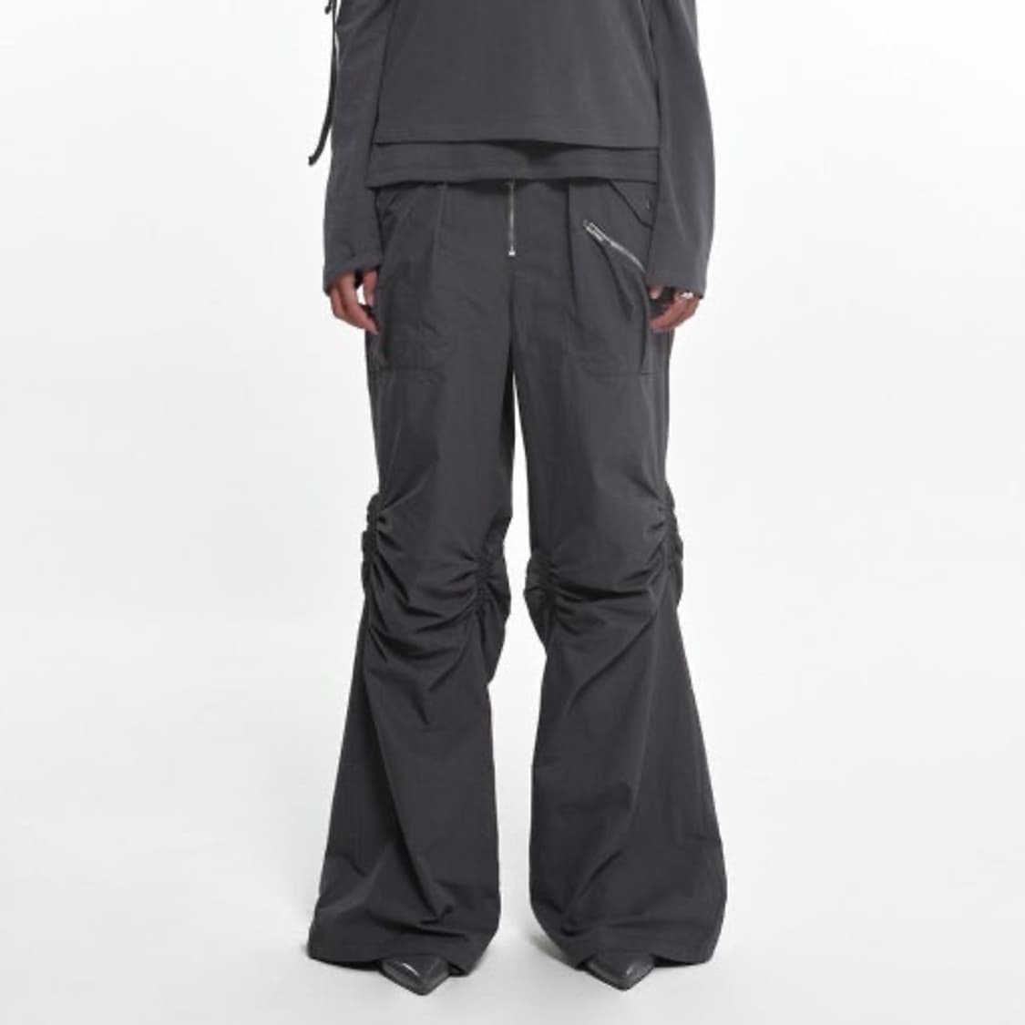 나체 NACHE EXPOSURE ZIP DETAIL PANTS 차콜 상품이미지2