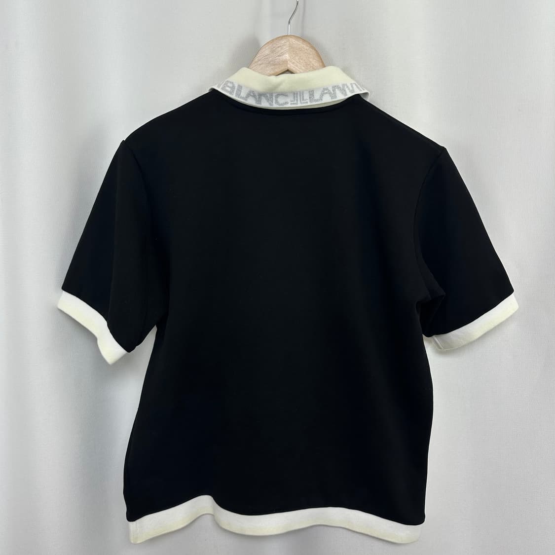 랑방 여자 카라 반팔티 검정 L  상품이미지10