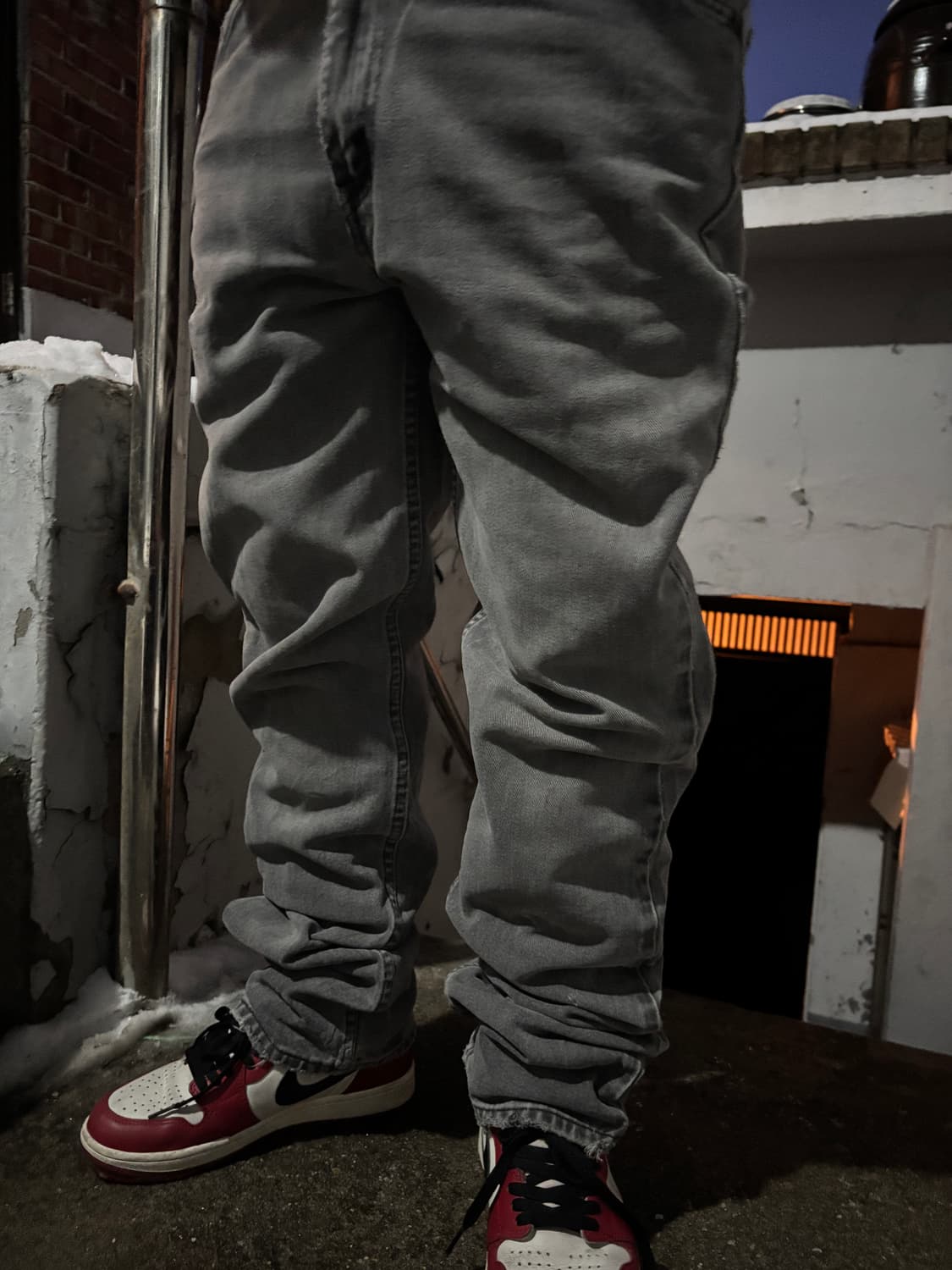 90s 리바이스 505 오렌지탭 흑청데님팬츠 상품이미지5