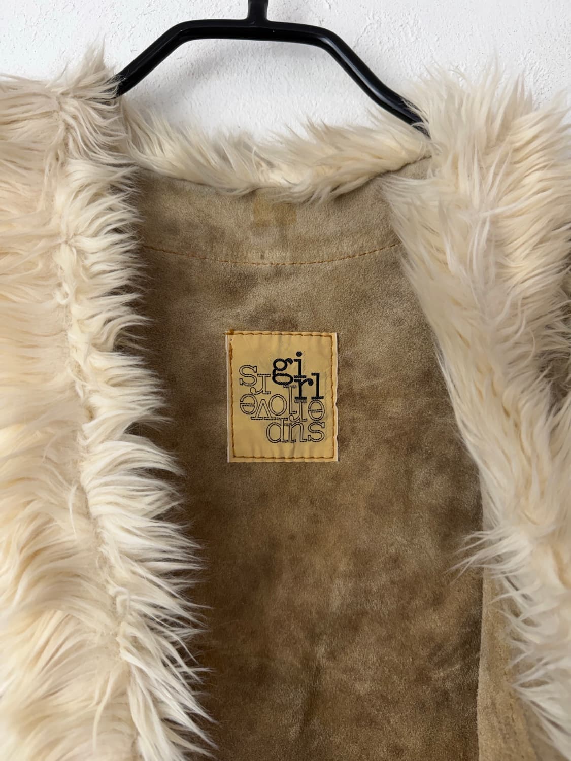 super lovers 퍼 트림 스웨이드 베스트 상품이미지3