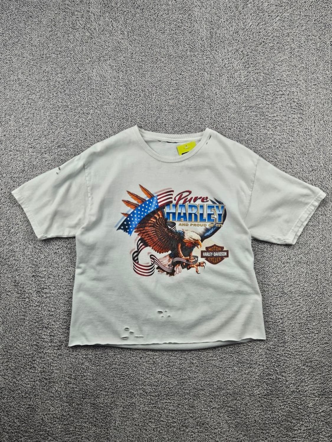 2005 할리데이비슨 빈티지 반팔 티셔츠 (S추정) / 11793 상품이미지2