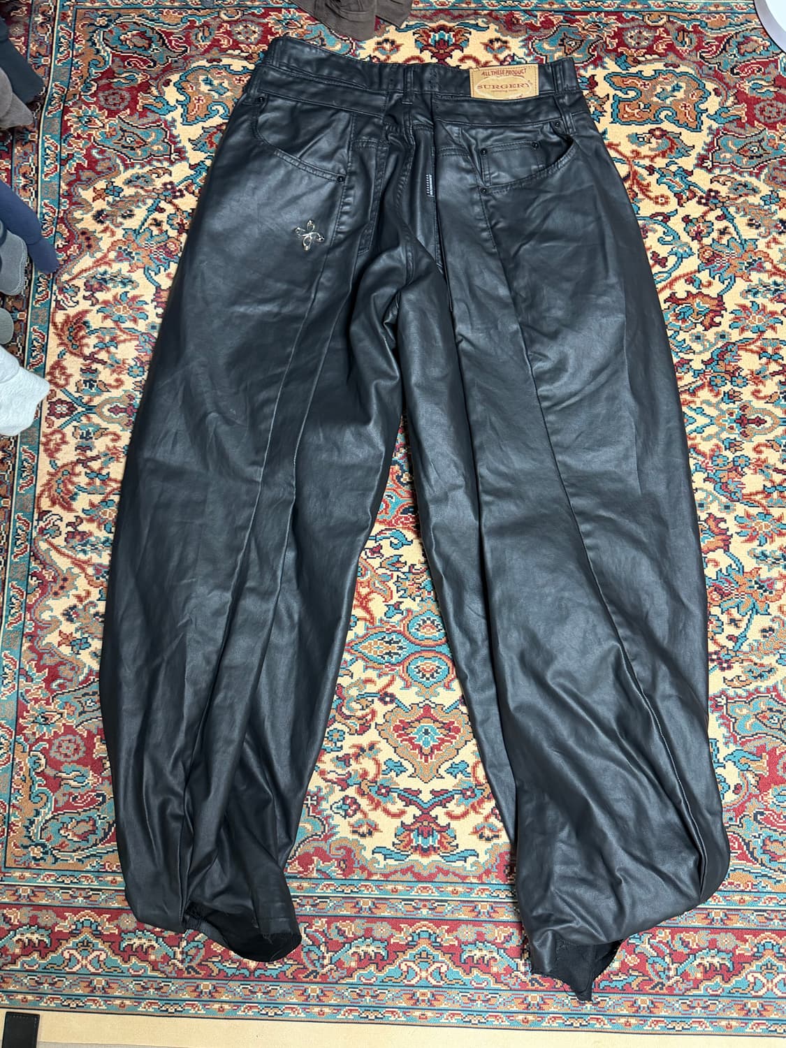 써저리 더블 폴딩 코팅진 사이즈M 상품이미지2