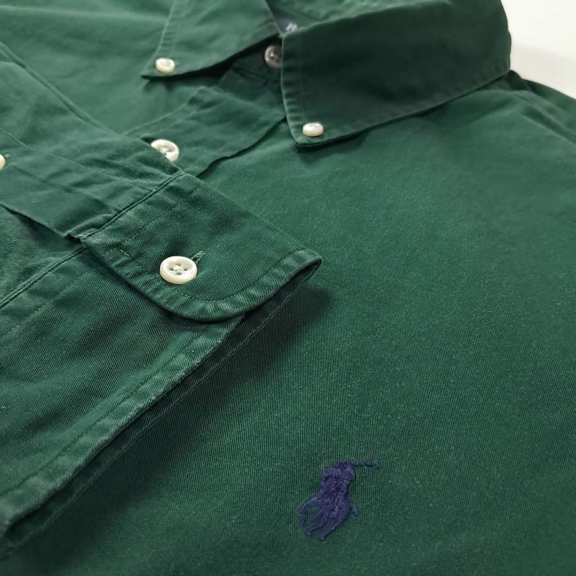 CK812 2XL 폴로 90s 포레스트그린 셔츠 남방 상품이미지4