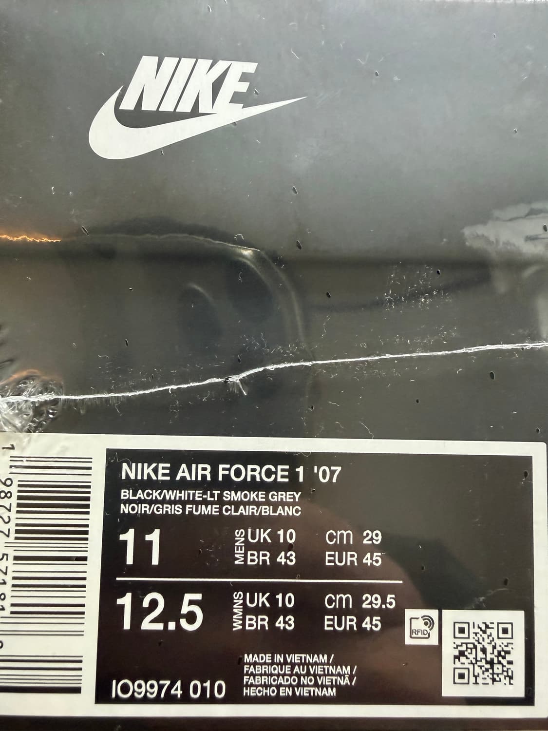 (미시착 새상품) 센트럴씨 시나월드 X 나이키 에어포스 290 상품이미지3