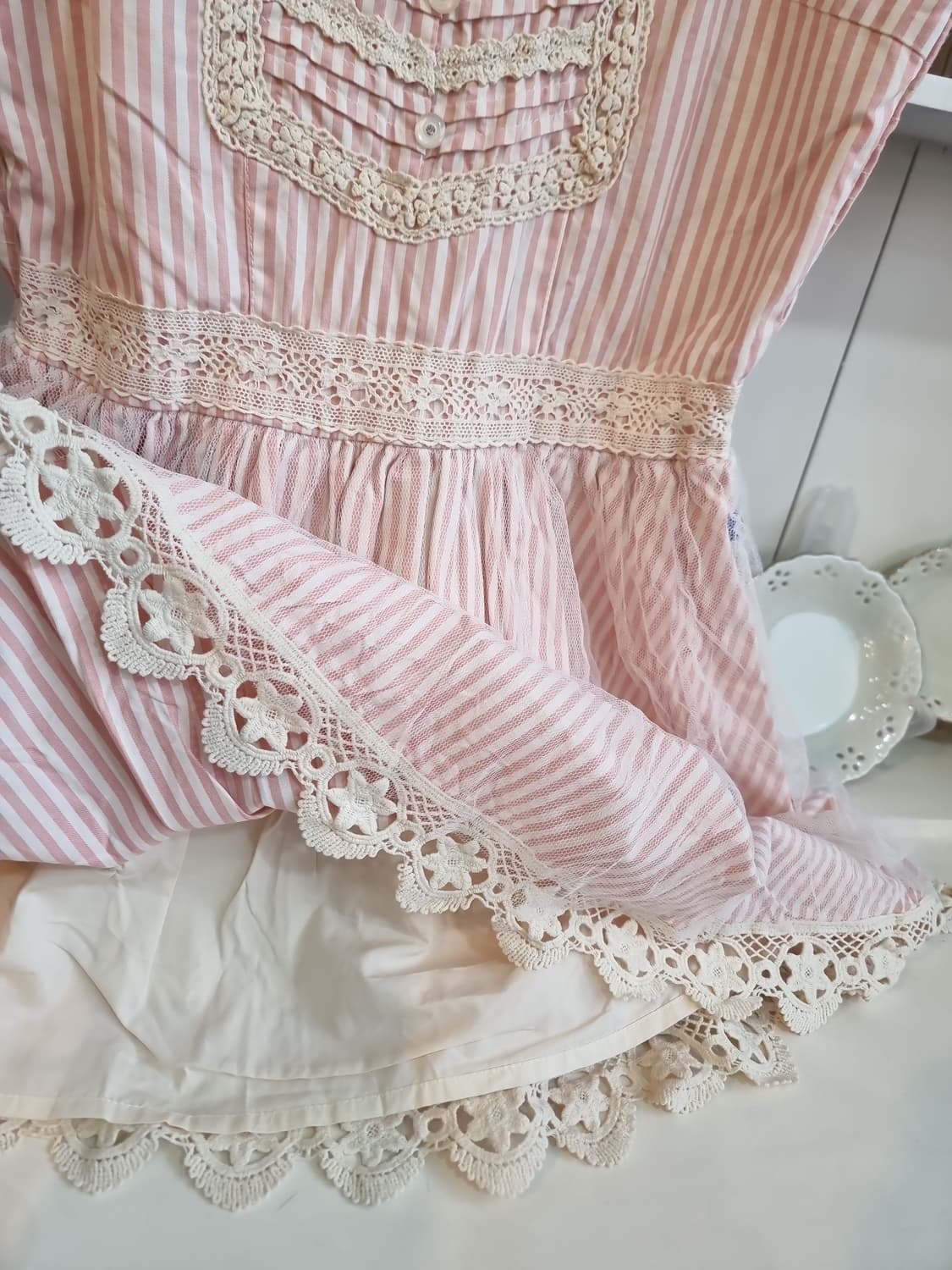 LIZ LISA리즈리사 딸기우유 스트라이프원피스 상품이미지6